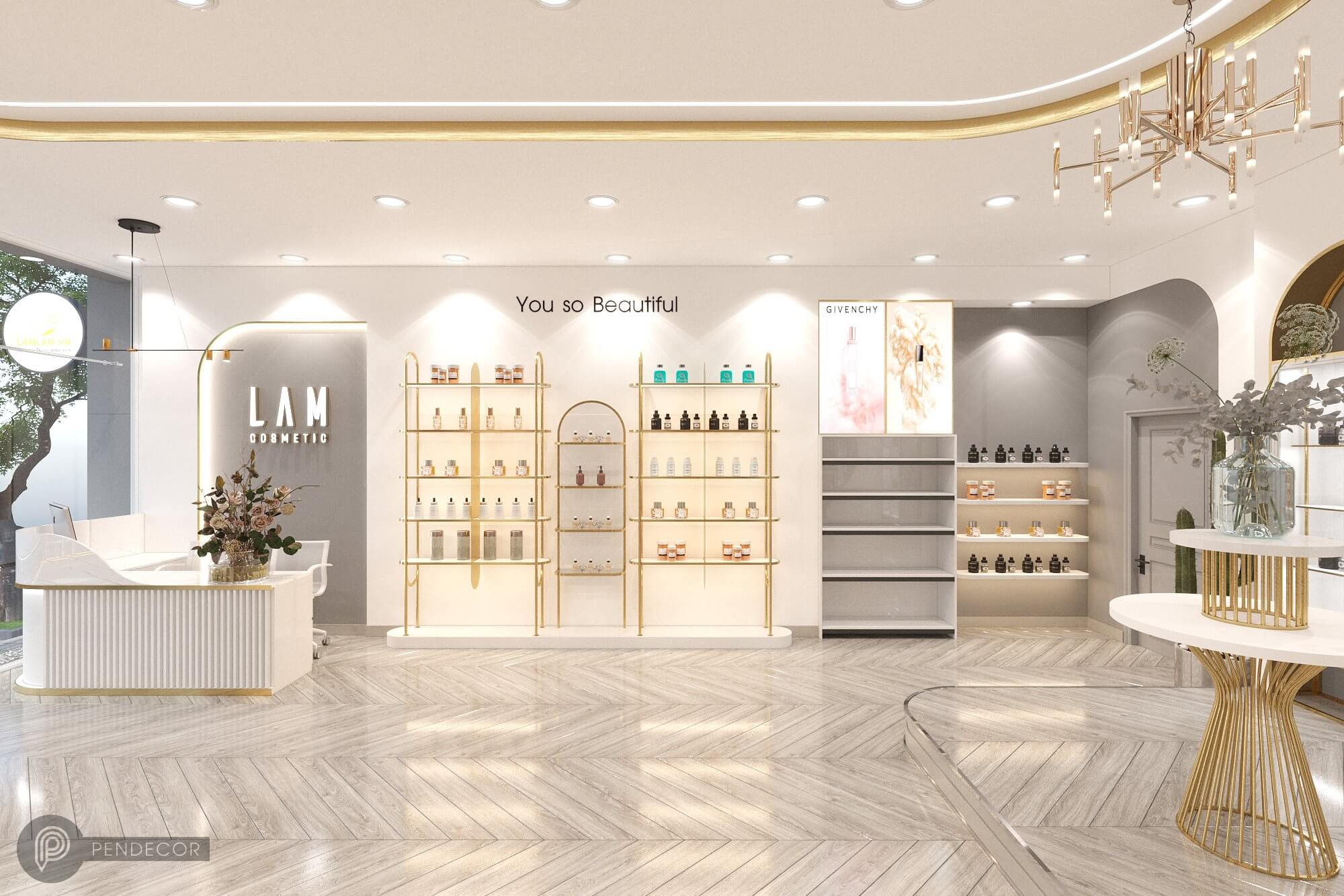 Thiết Kế Shop Mỹ Phẩm LAM Cosmetic