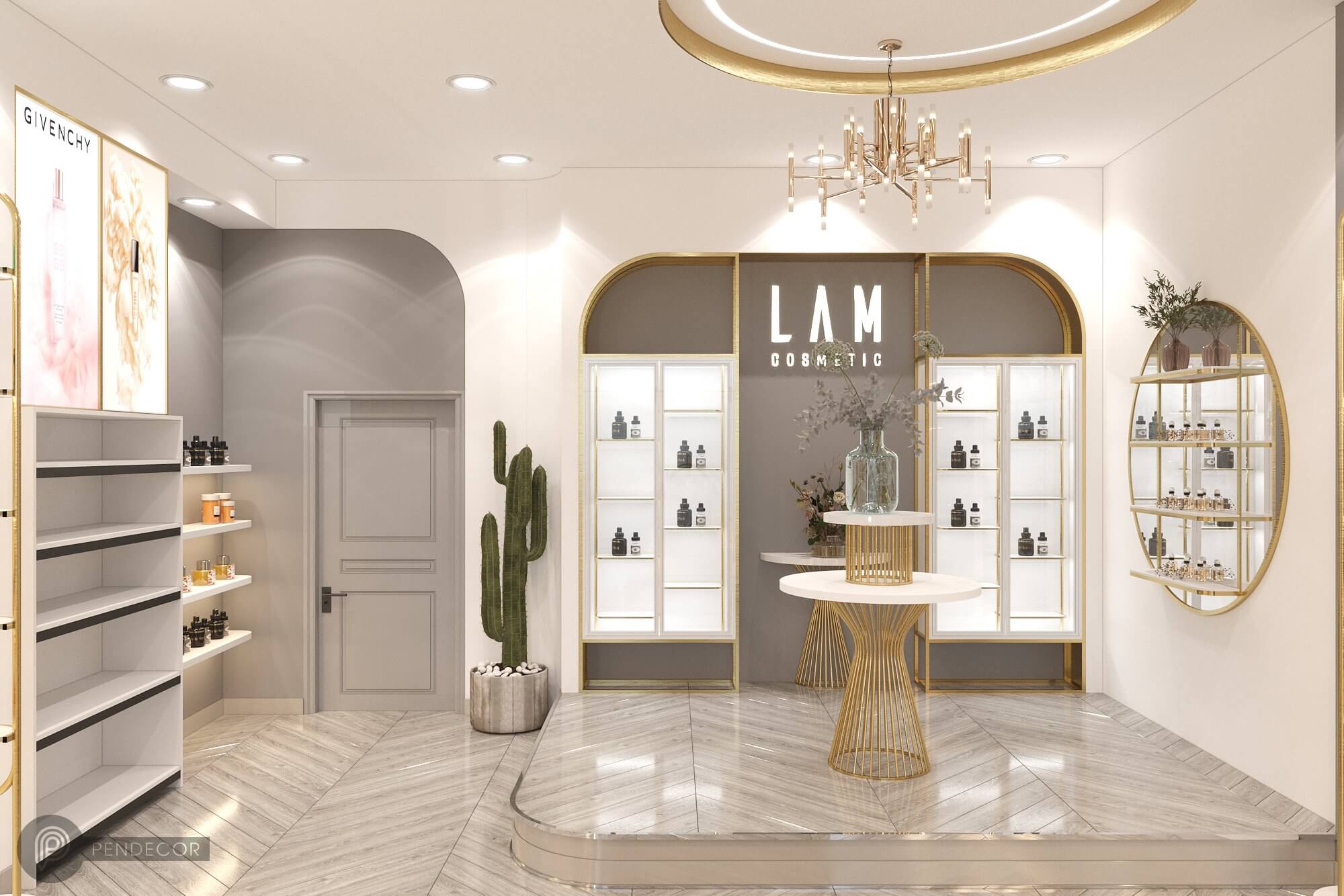 Thiết Kế Shop Mỹ Phẩm LAM Cosmetic