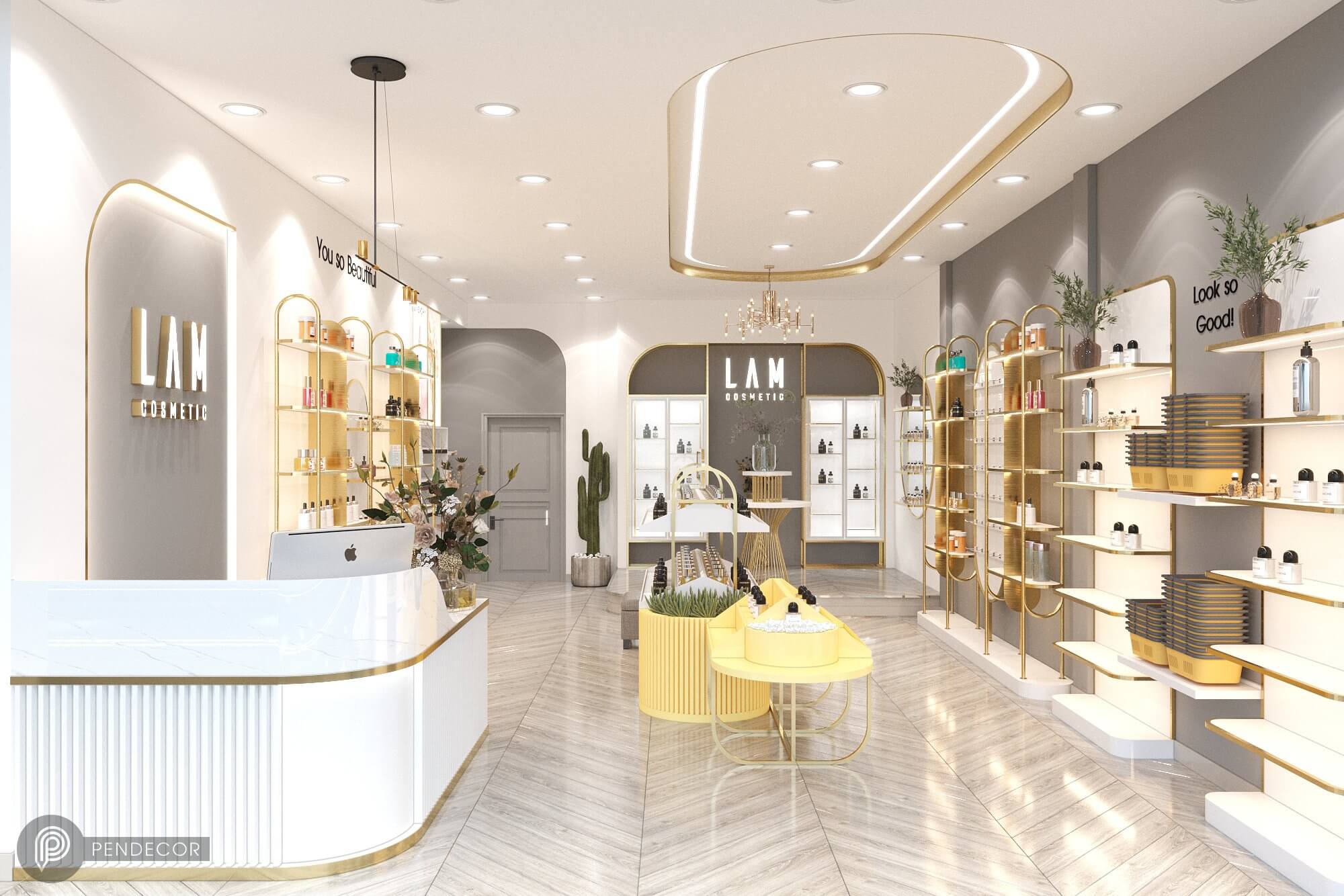 Thiết Kế Shop Mỹ Phẩm LAM Cosmetic