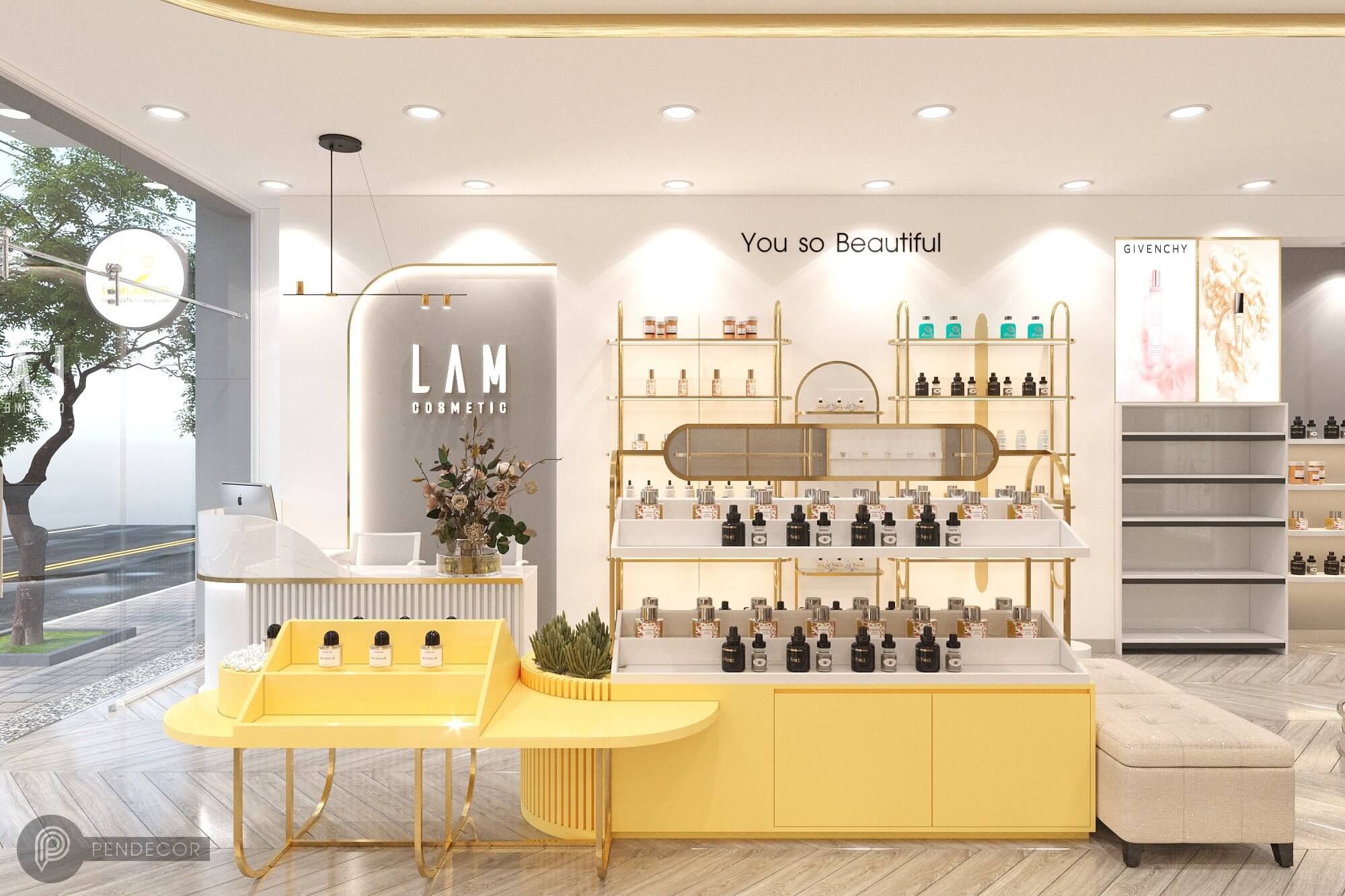 Thiết Kế Shop Mỹ Phẩm LAM Cosmetic