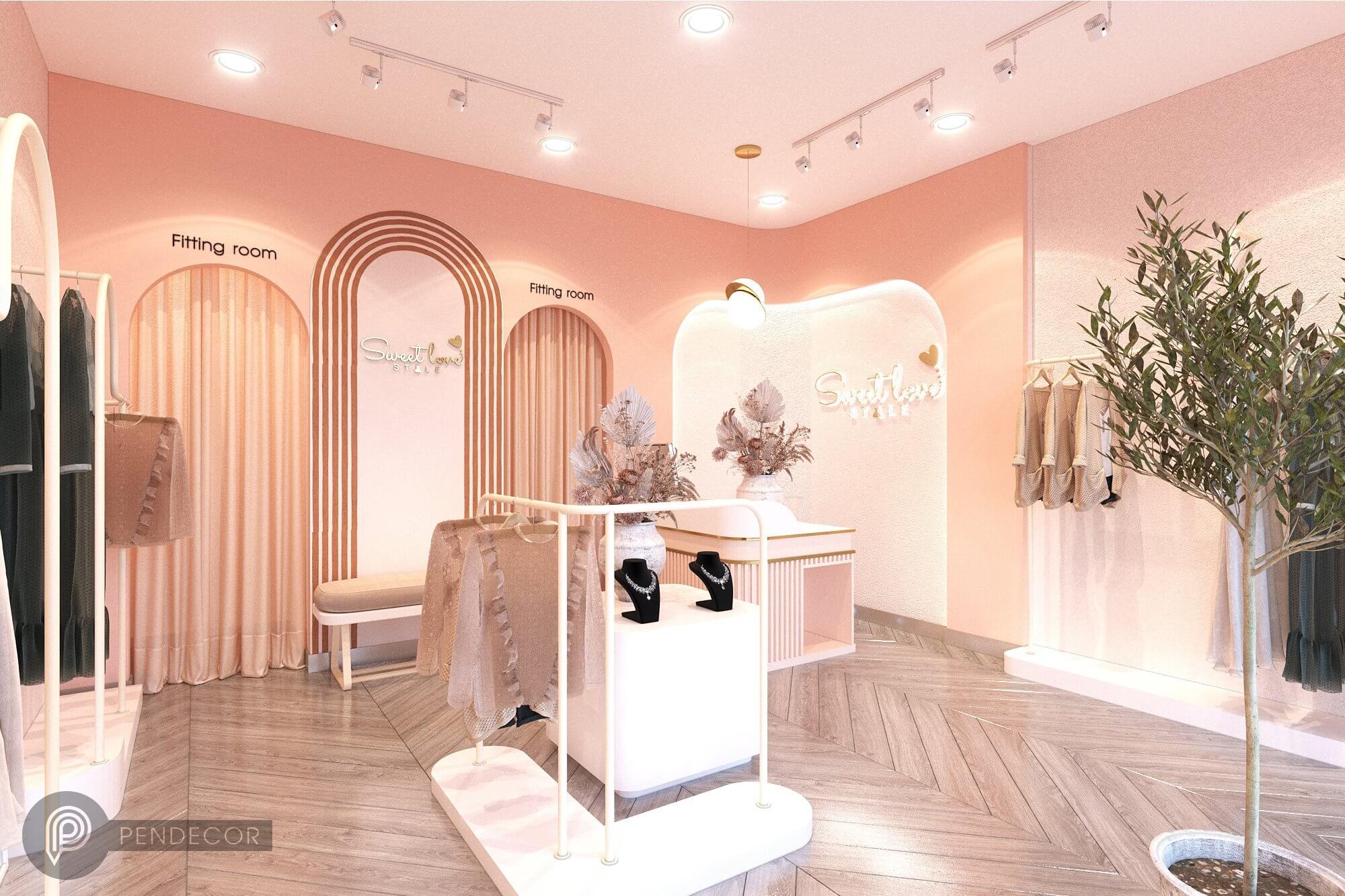 Thiết Kế Shop Thời Trang Nữ Sweet Love Style