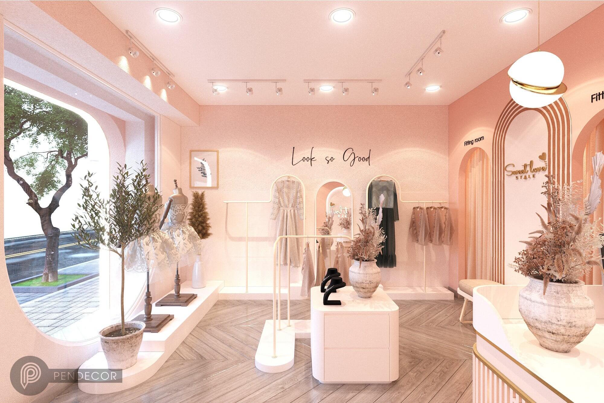 Thiết Kế Shop Thời Trang Nữ Sweet Love Style