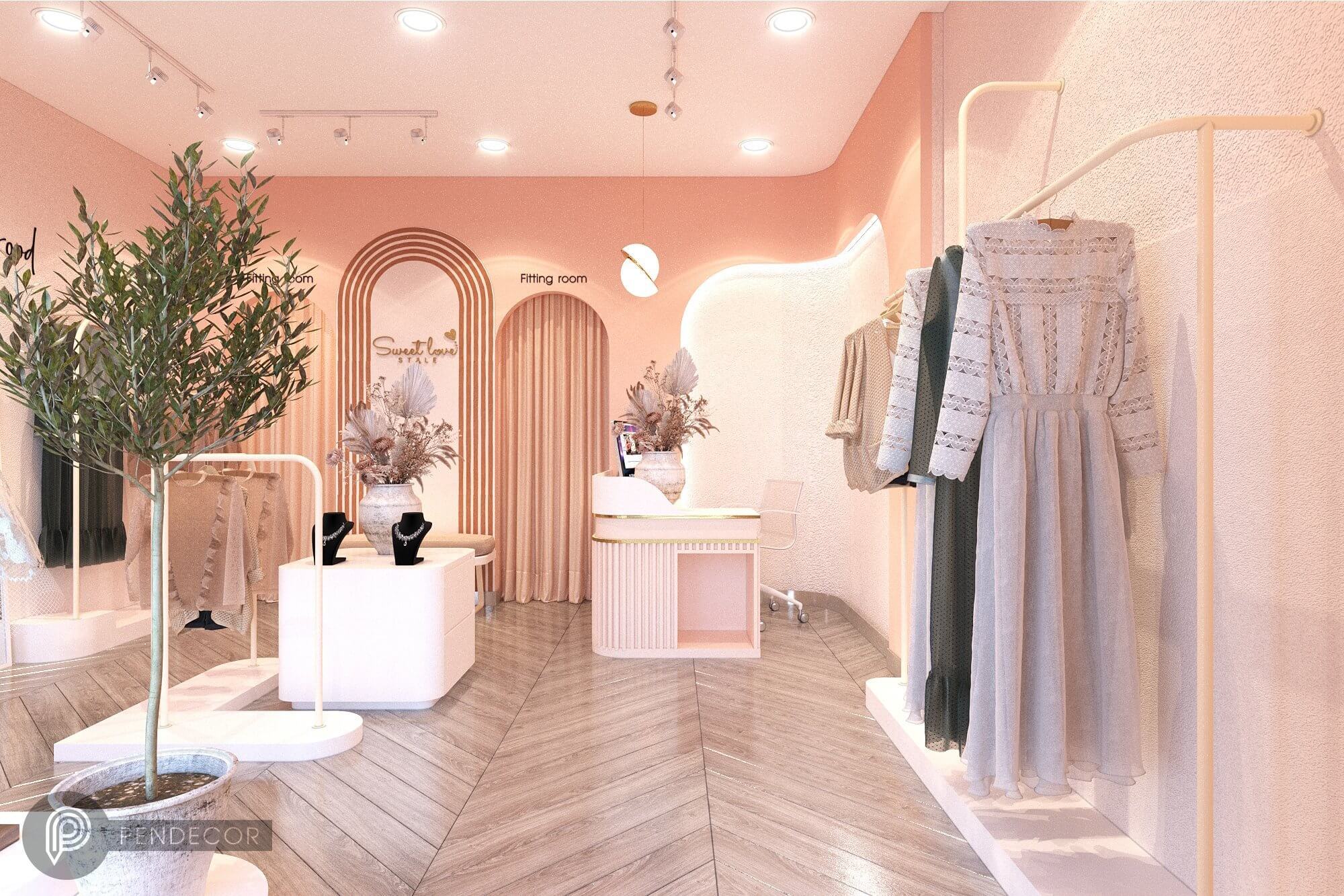 Thiết Kế Shop Thời Trang Nữ Sweet Love Style