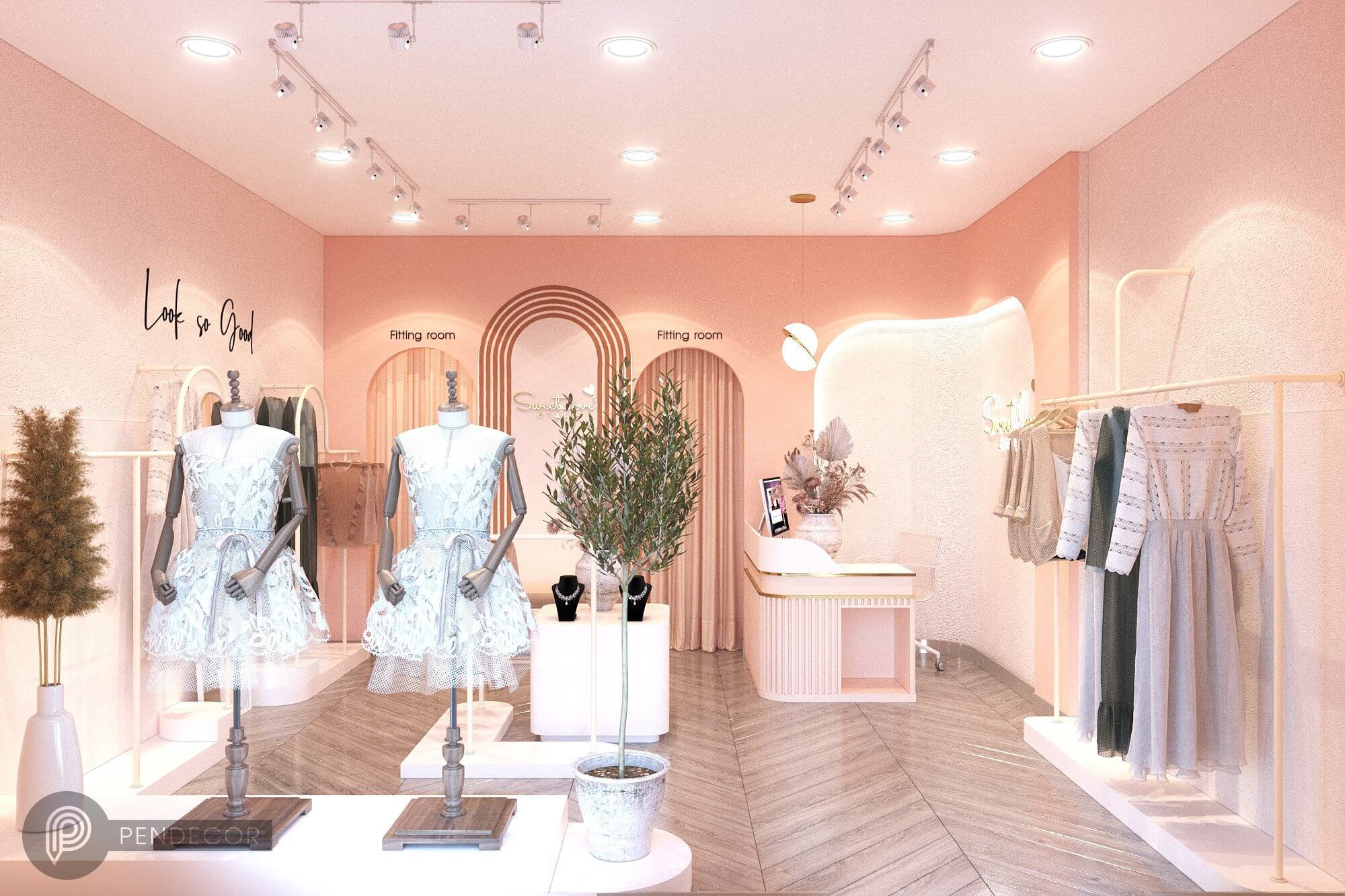 Thiết Kế Shop Thời Trang Nữ Sweet Love Style