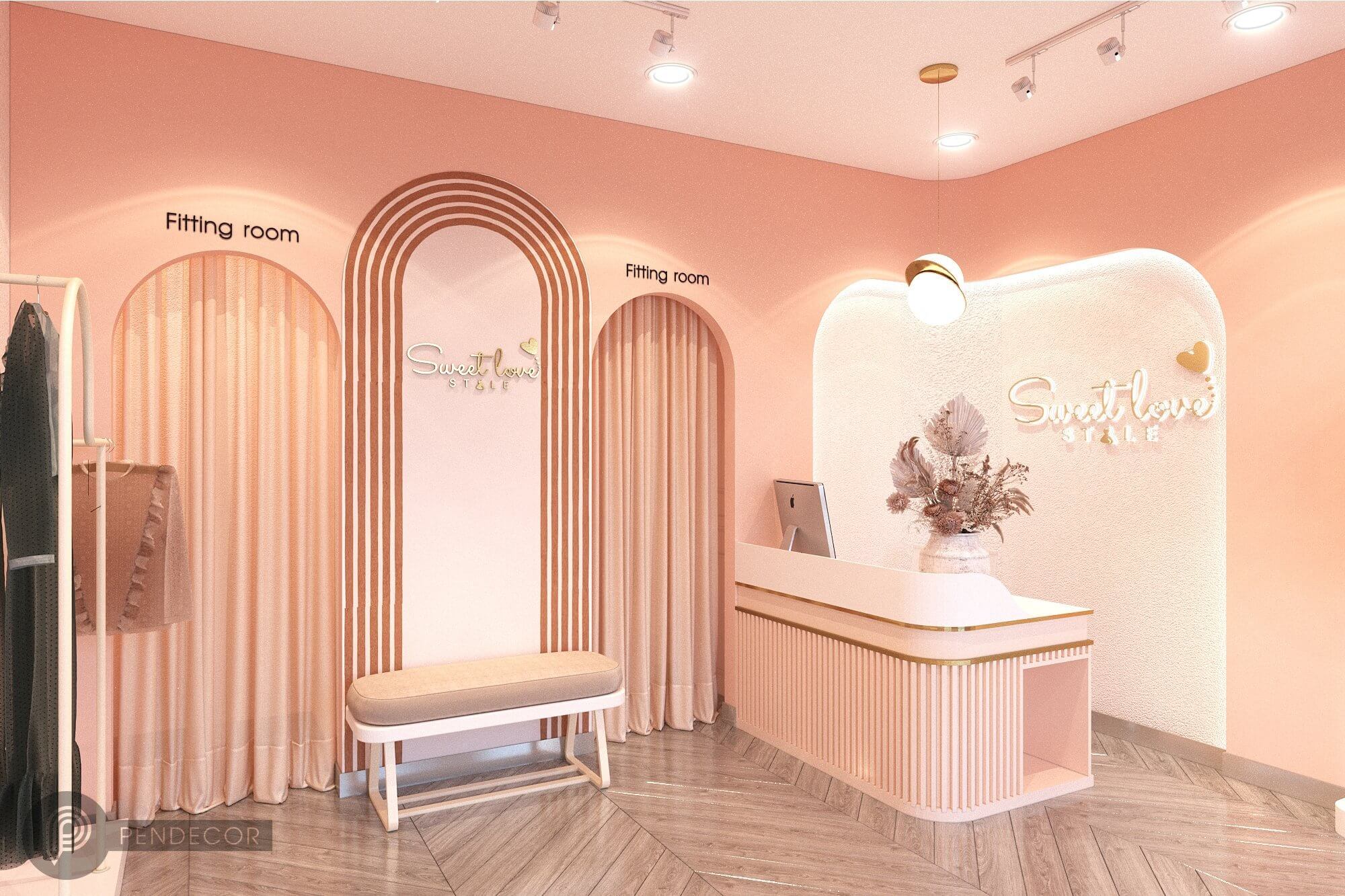 Thiết Kế Shop Thời Trang Nữ Sweet Love Style