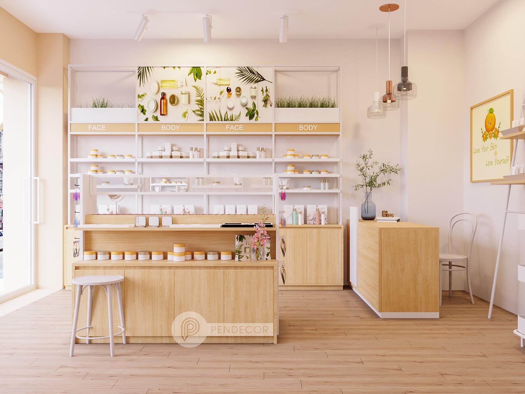 Thiết Kế Shop Mỹ Phẩm CamCam