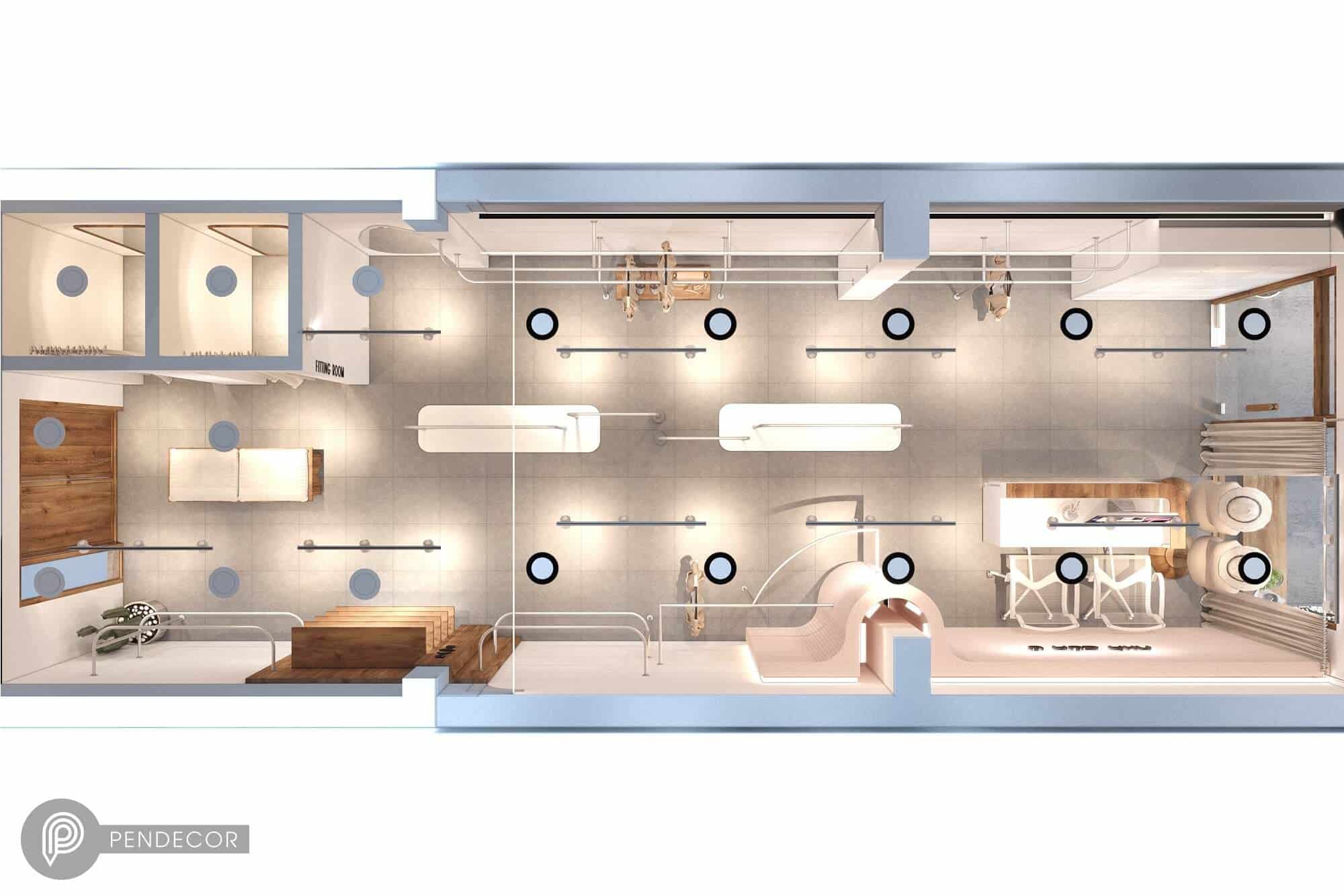 Thiết Kế Shop Thời Trang Nữ Nhà Của Ú