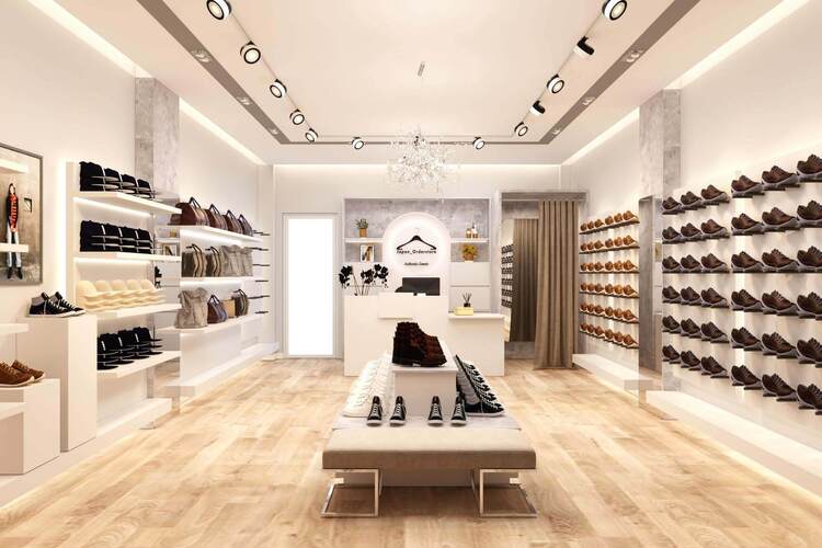 Thiết kế shop giày dép diện tích nhỏ ấn tượng | Pendecor
