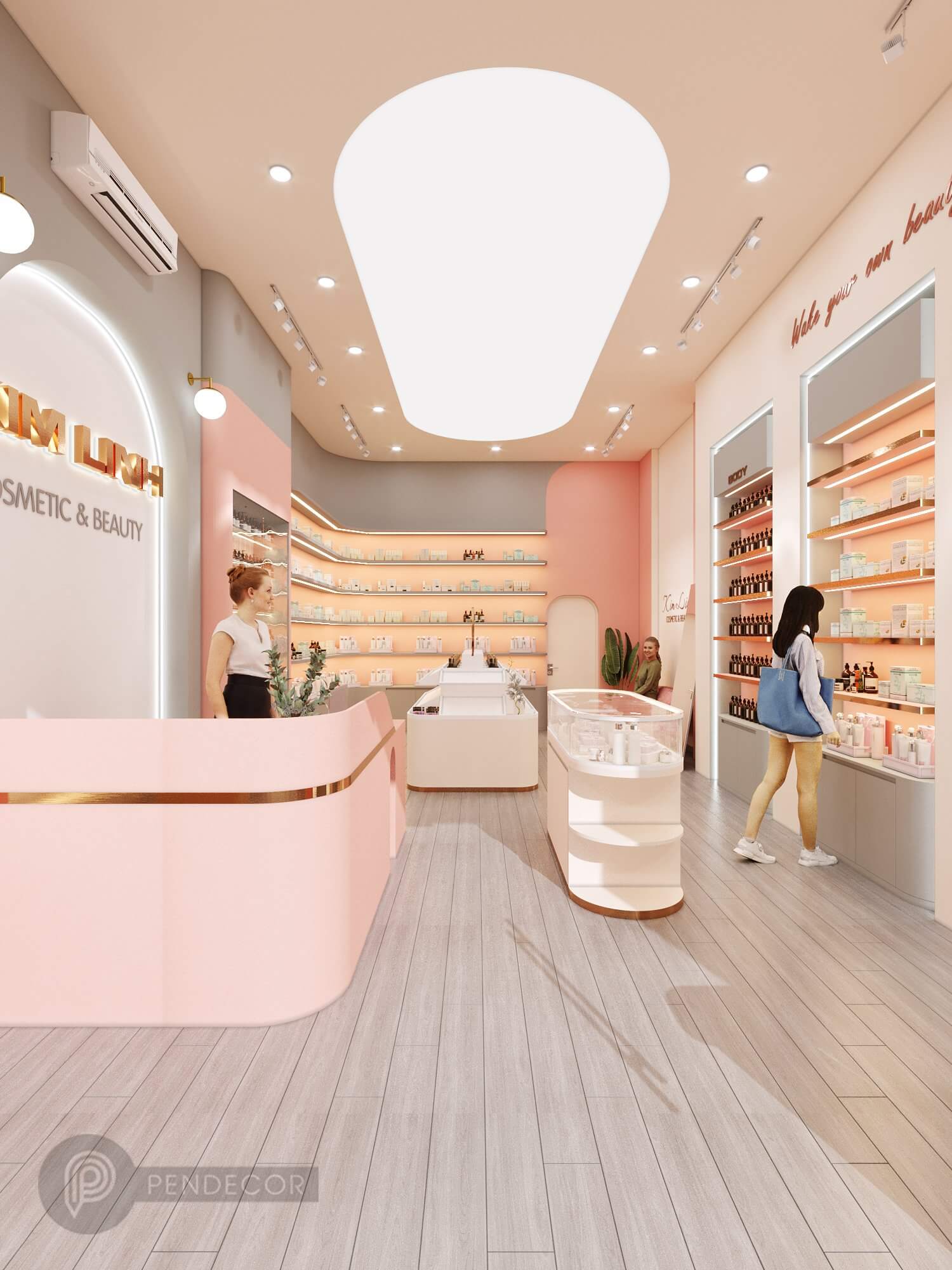 Thiết Kế Shop Mỹ Phẩm Kim Linh (Part 1)