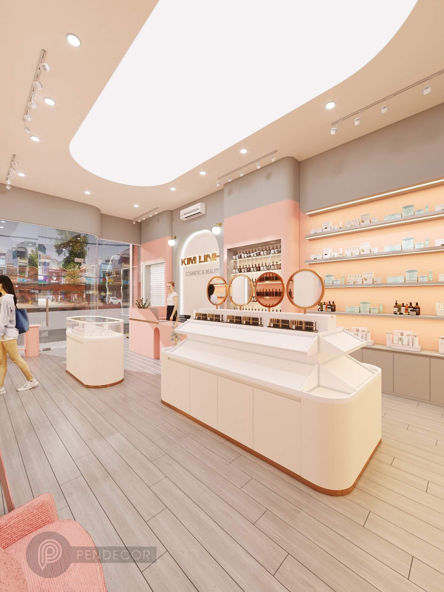 Thiết Kế Shop Mỹ Phẩm Kim Linh (Part 1)