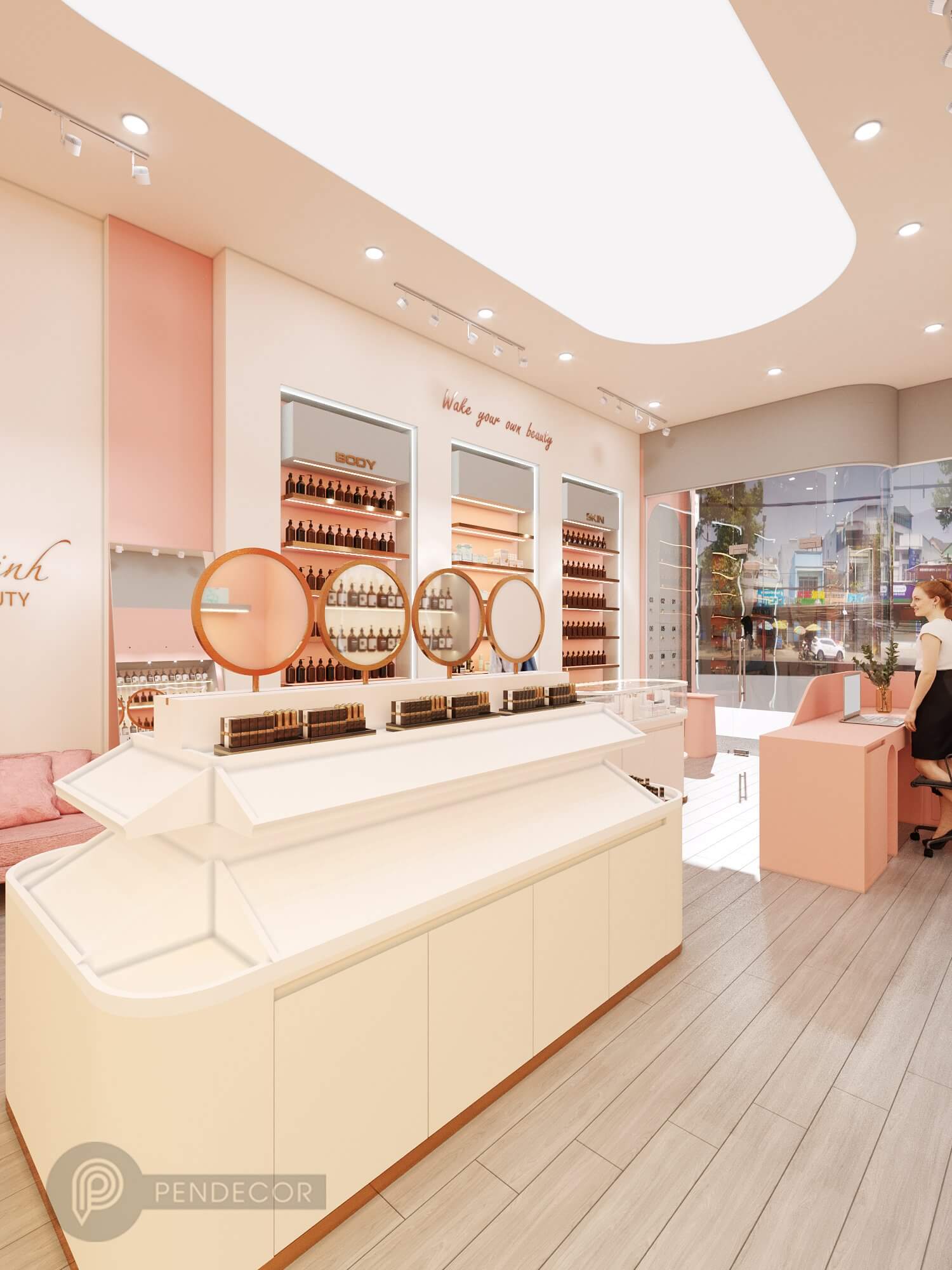 Thiết Kế Shop Mỹ Phẩm Kim Linh (Part 1)