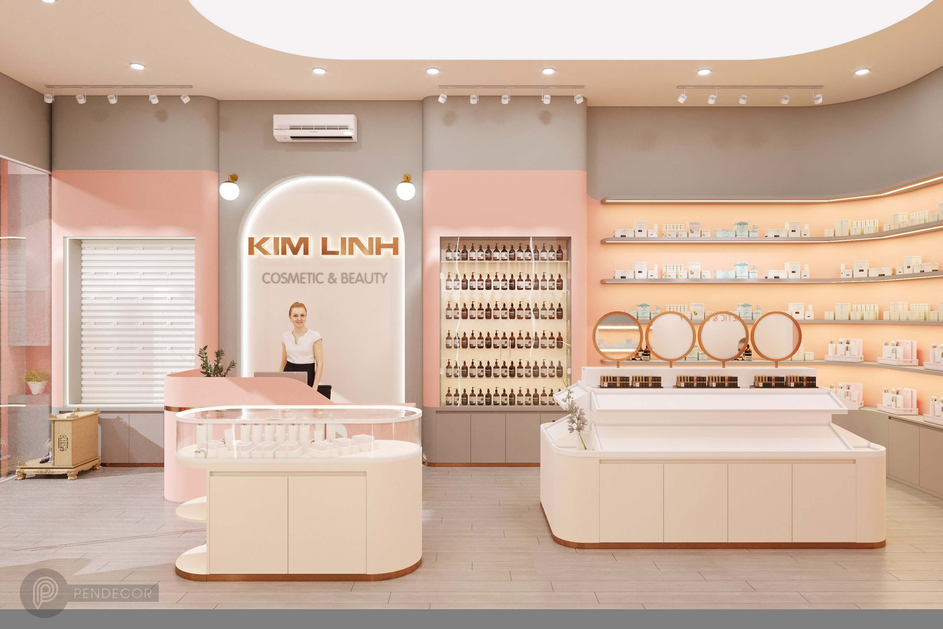 Thiết Kế Shop Mỹ Phẩm Kim Linh (Part 1)