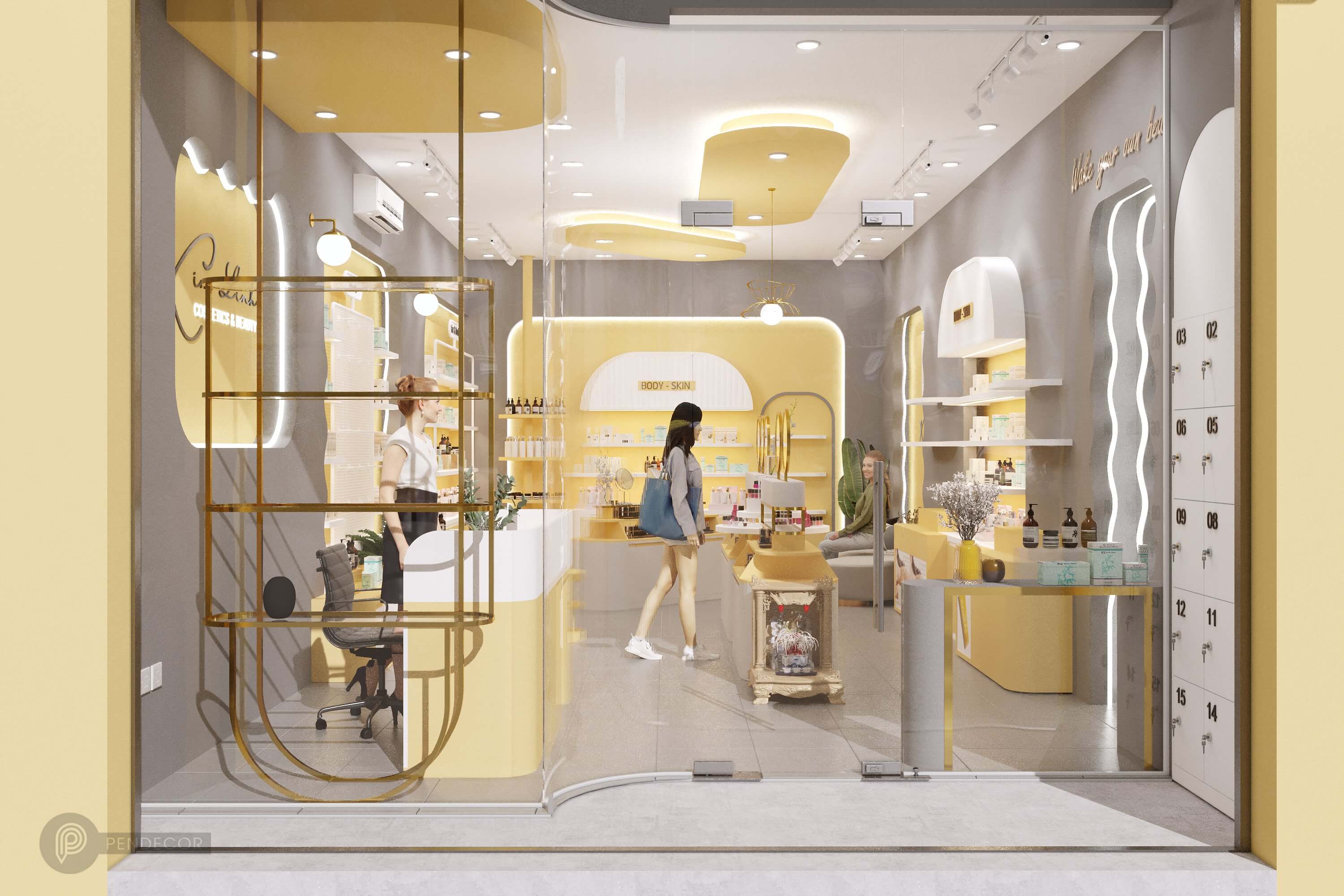 Thiết Kế Shop Mỹ Phẩm Kim Linh (Album 2)