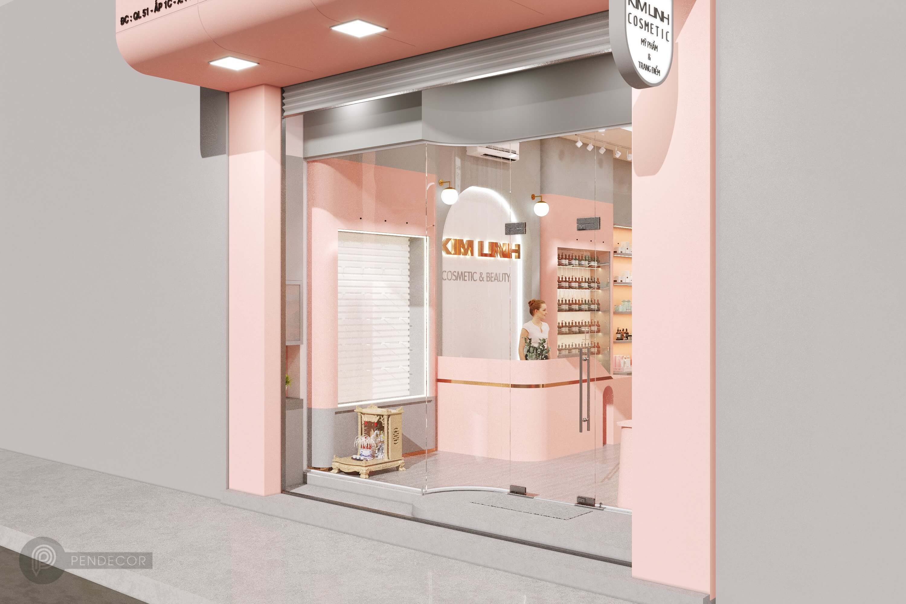 Thiết Kế Shop Mỹ Phẩm Kim Linh (Part 1)