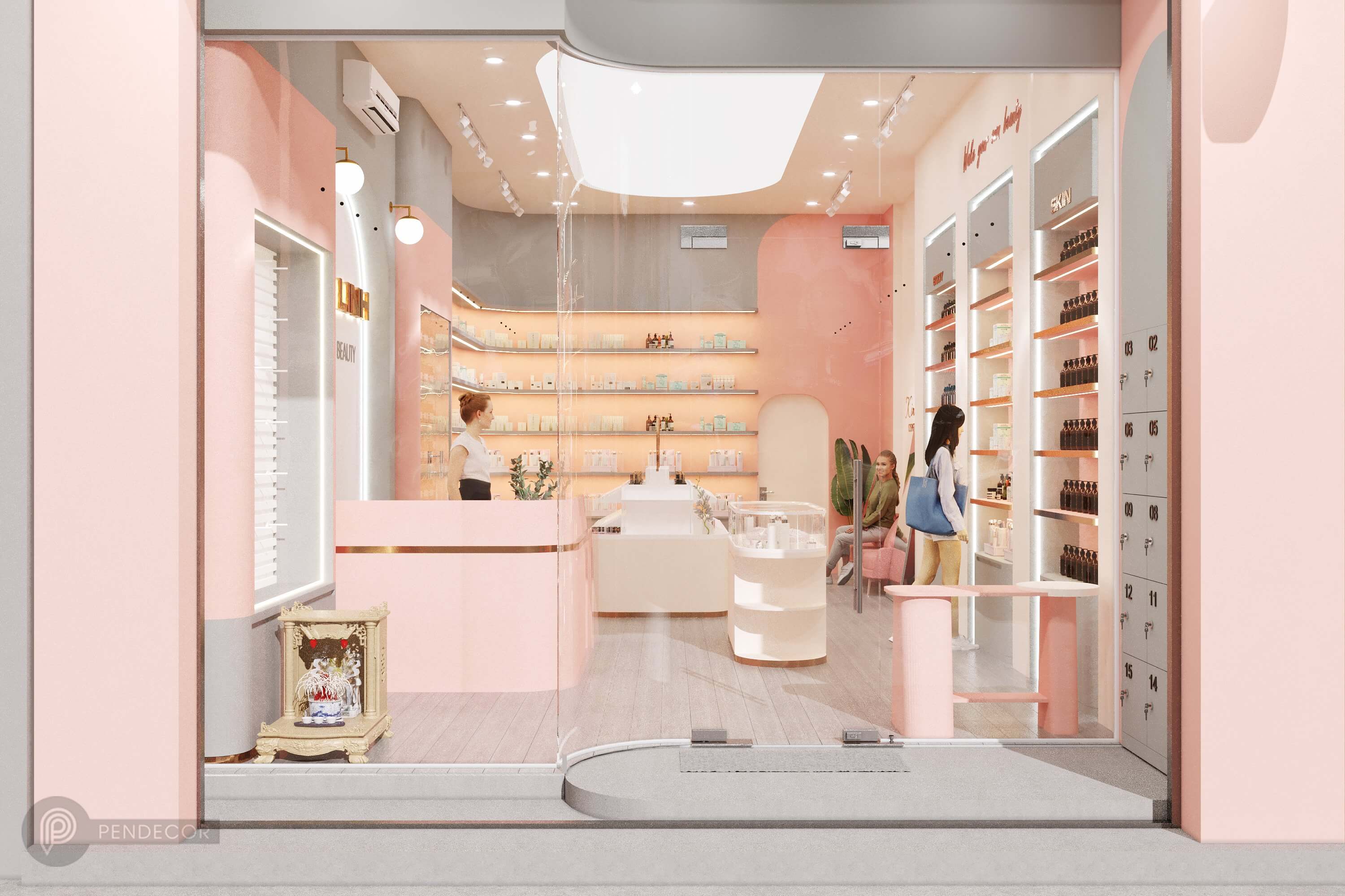 Thiết Kế Shop Mỹ Phẩm Kim Linh (Part 1)