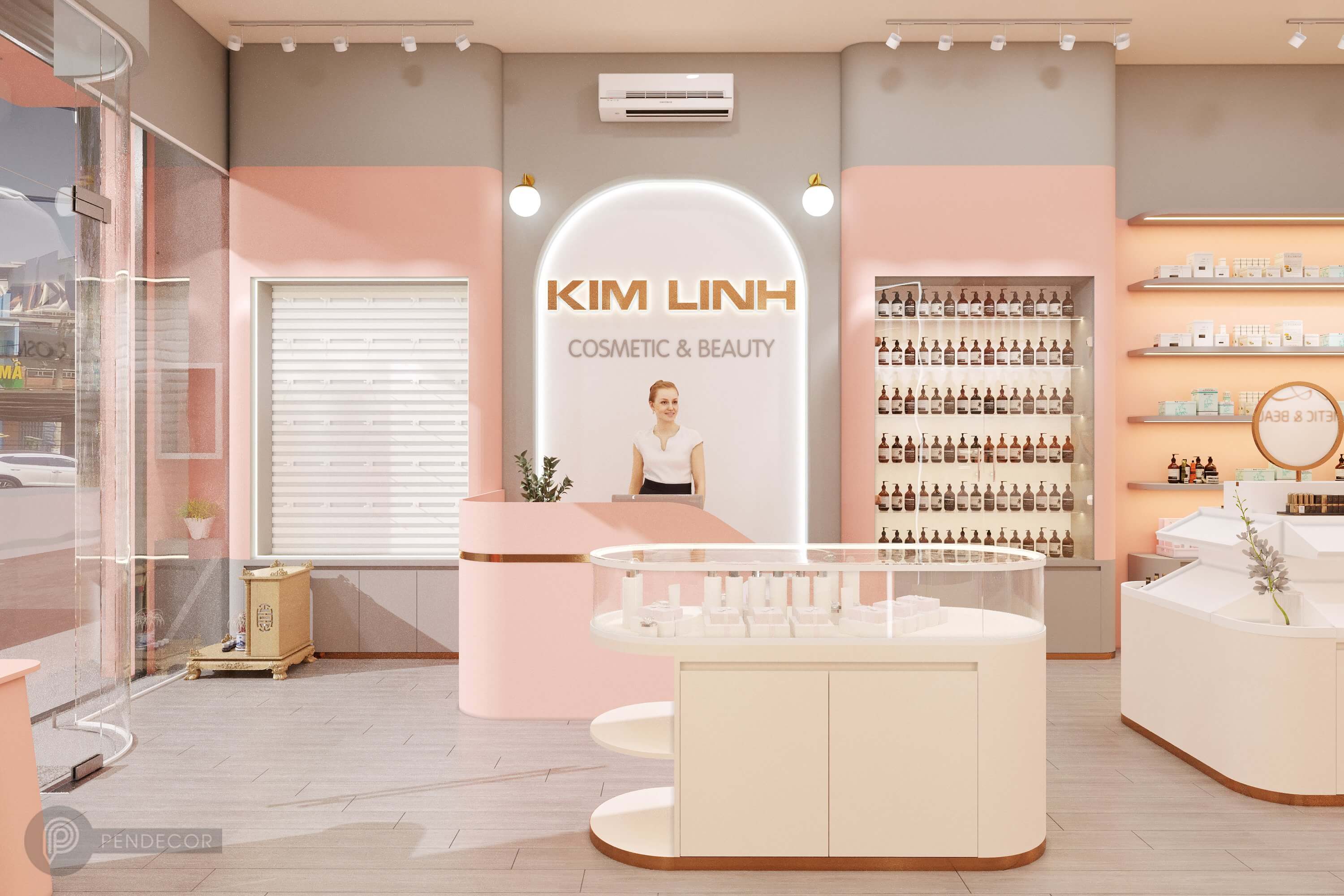 Thiết Kế Shop Mỹ Phẩm Kim Linh (Part 1)