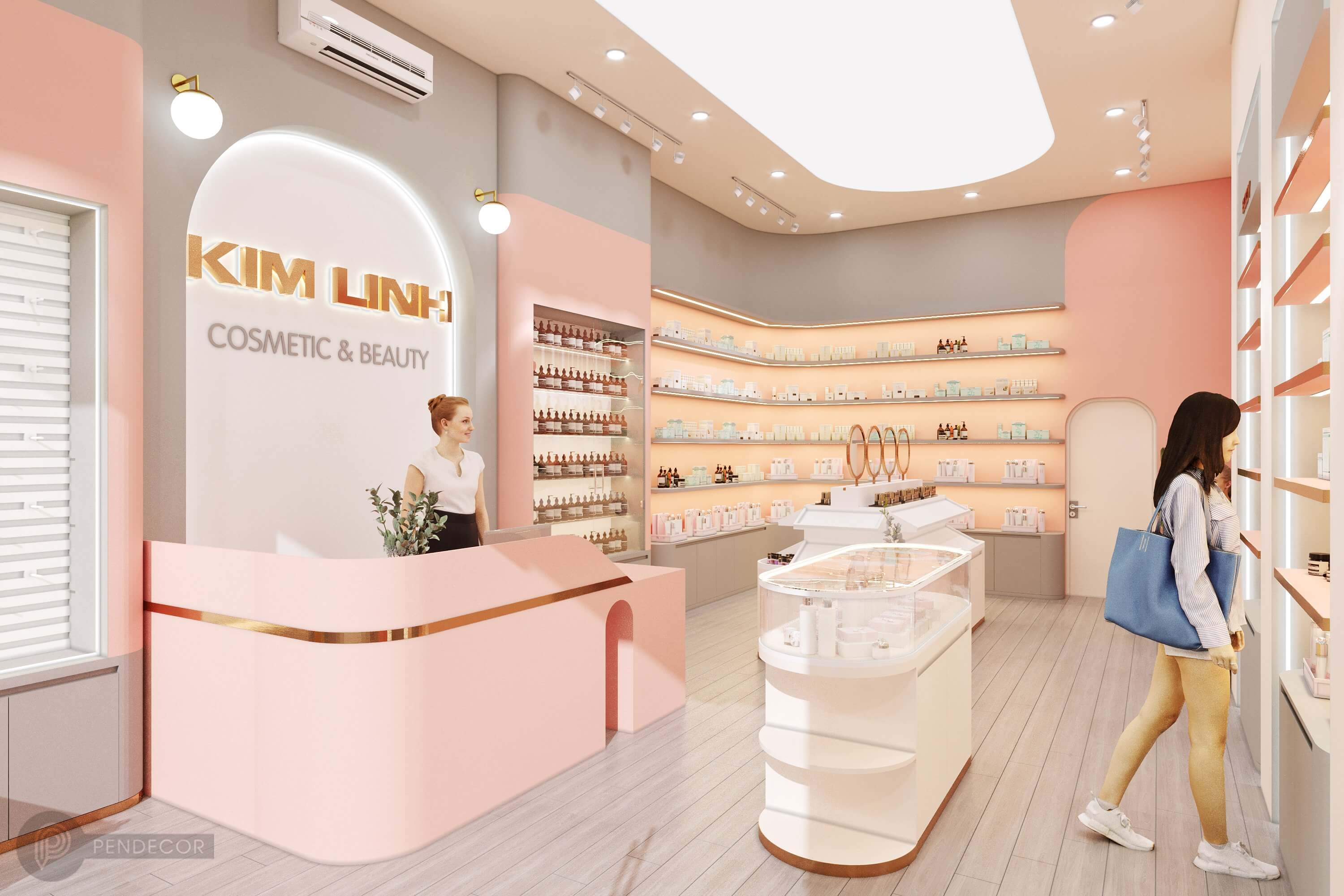 Thiết Kế Shop Mỹ Phẩm Kim Linh (Part 1)