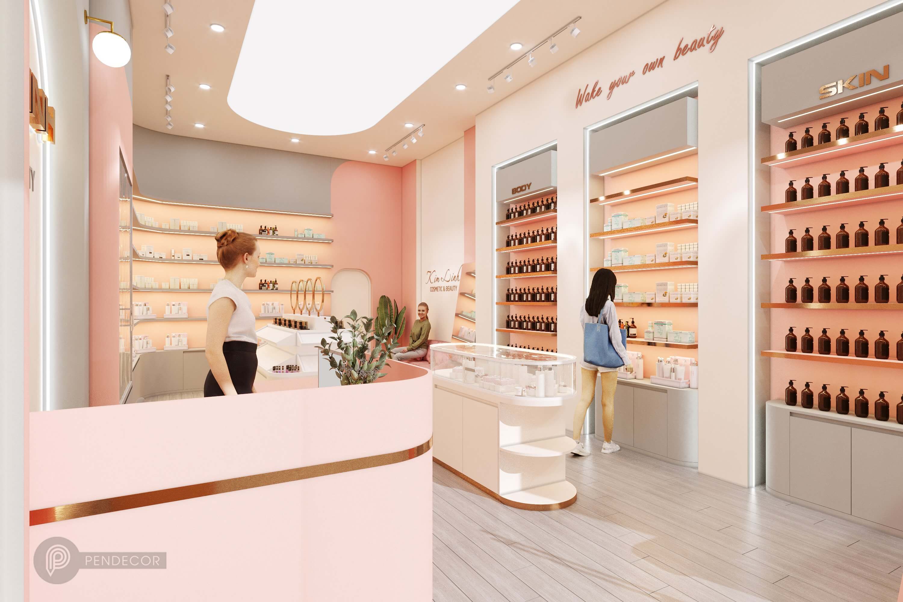 Thiết Kế Shop Mỹ Phẩm Kim Linh (Part 1)