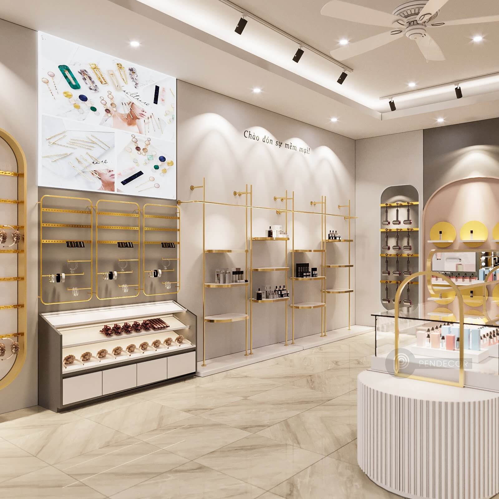 Thiết Kế Shop Mỹ Phẩm & Phụ Kiện Trang Anh