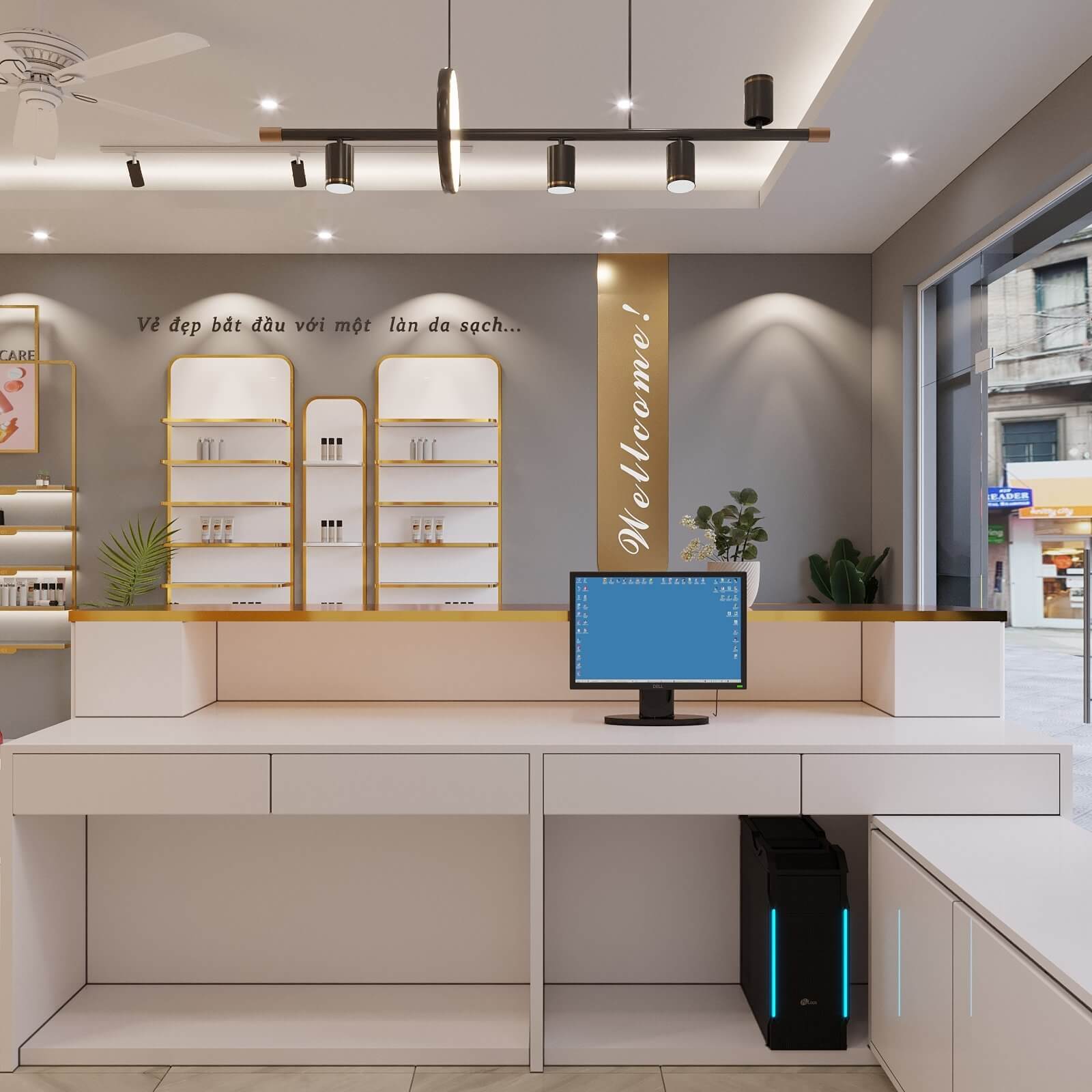 Thiết Kế Shop Mỹ Phẩm & Phụ Kiện Trang Anh