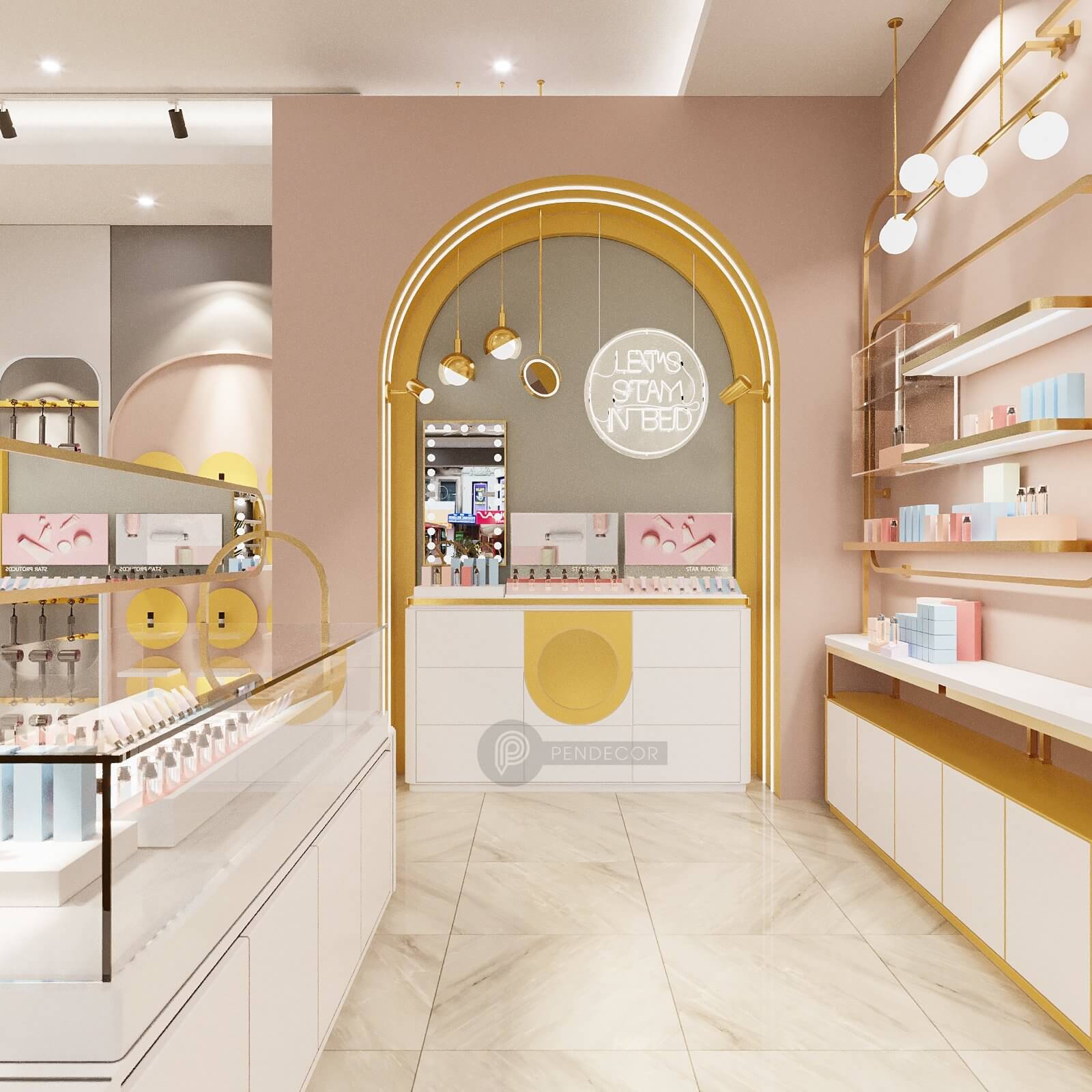 Thiết Kế Shop Mỹ Phẩm & Phụ Kiện Trang Anh