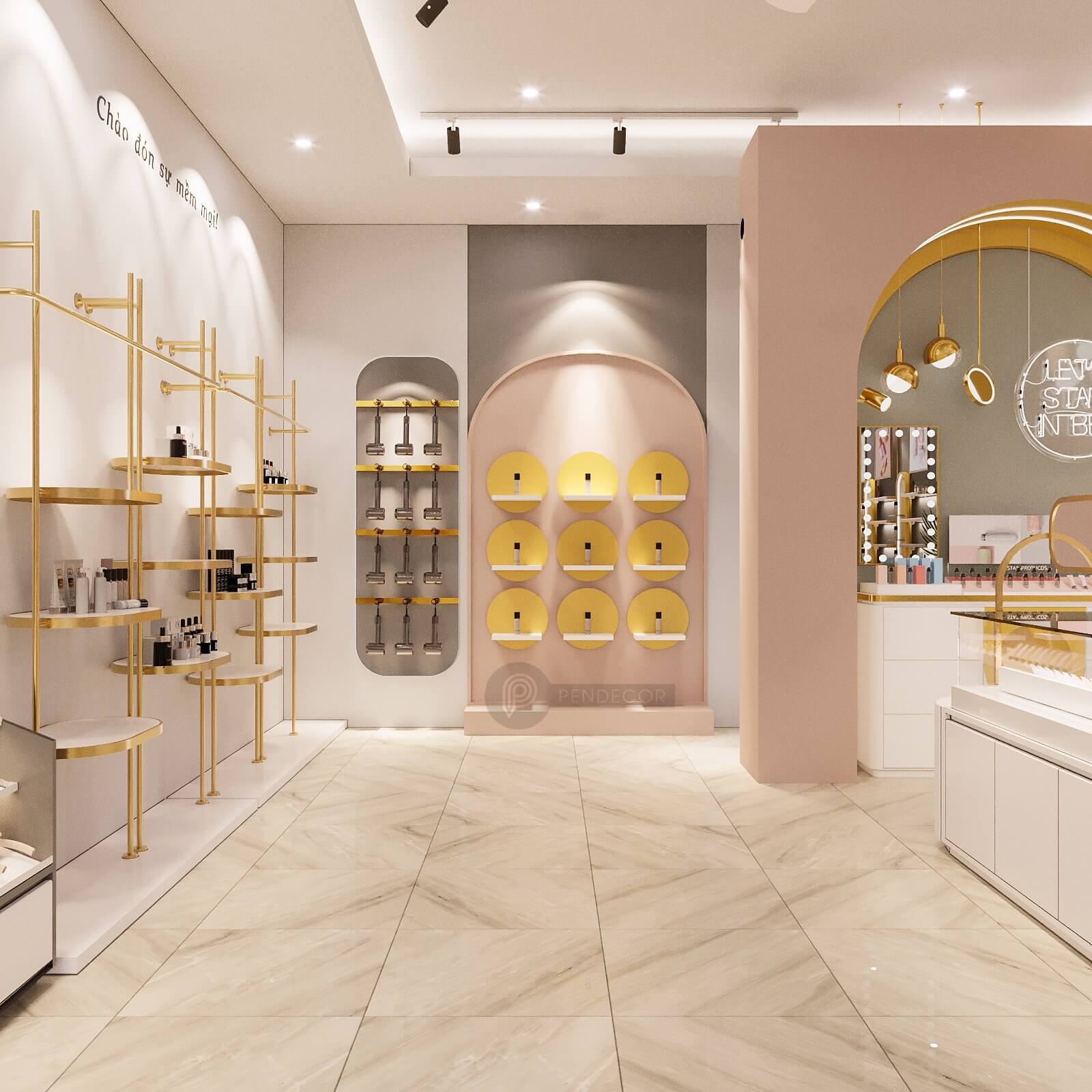 Thiết Kế Shop Mỹ Phẩm & Phụ Kiện Trang Anh