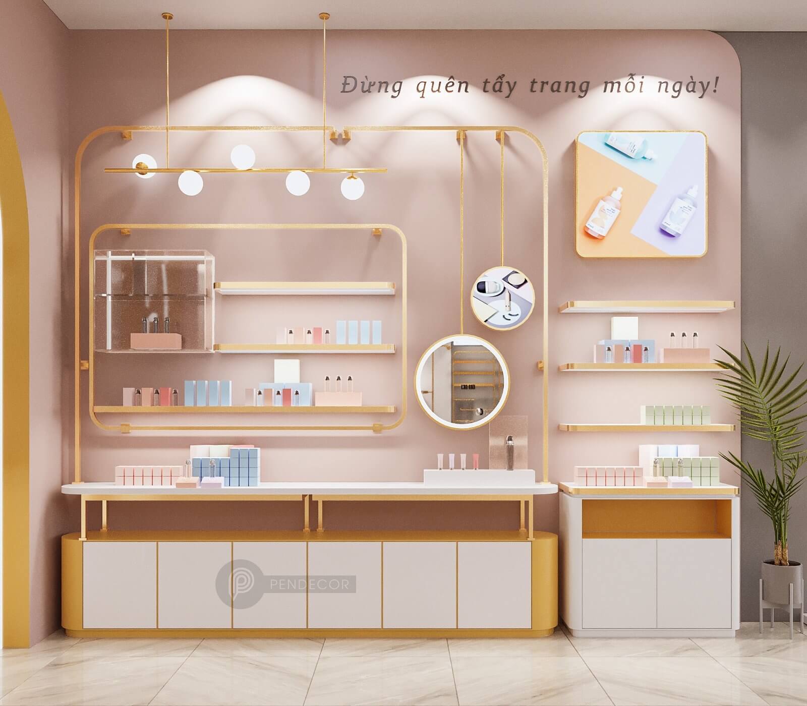 Thiết Kế Shop Mỹ Phẩm & Phụ Kiện Trang Anh