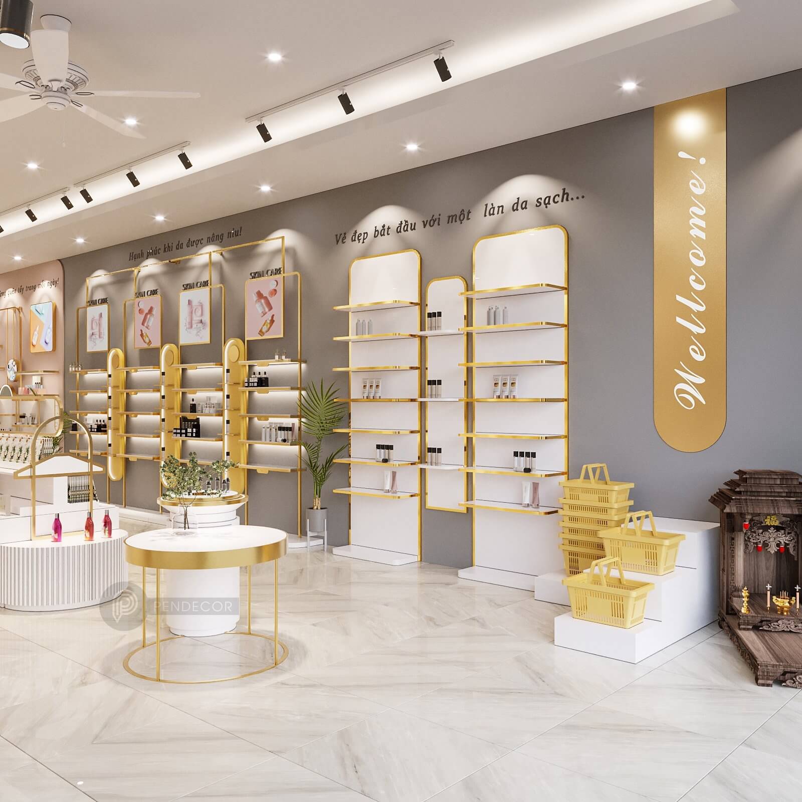 Thiết Kế Shop Mỹ Phẩm & Phụ Kiện Trang Anh