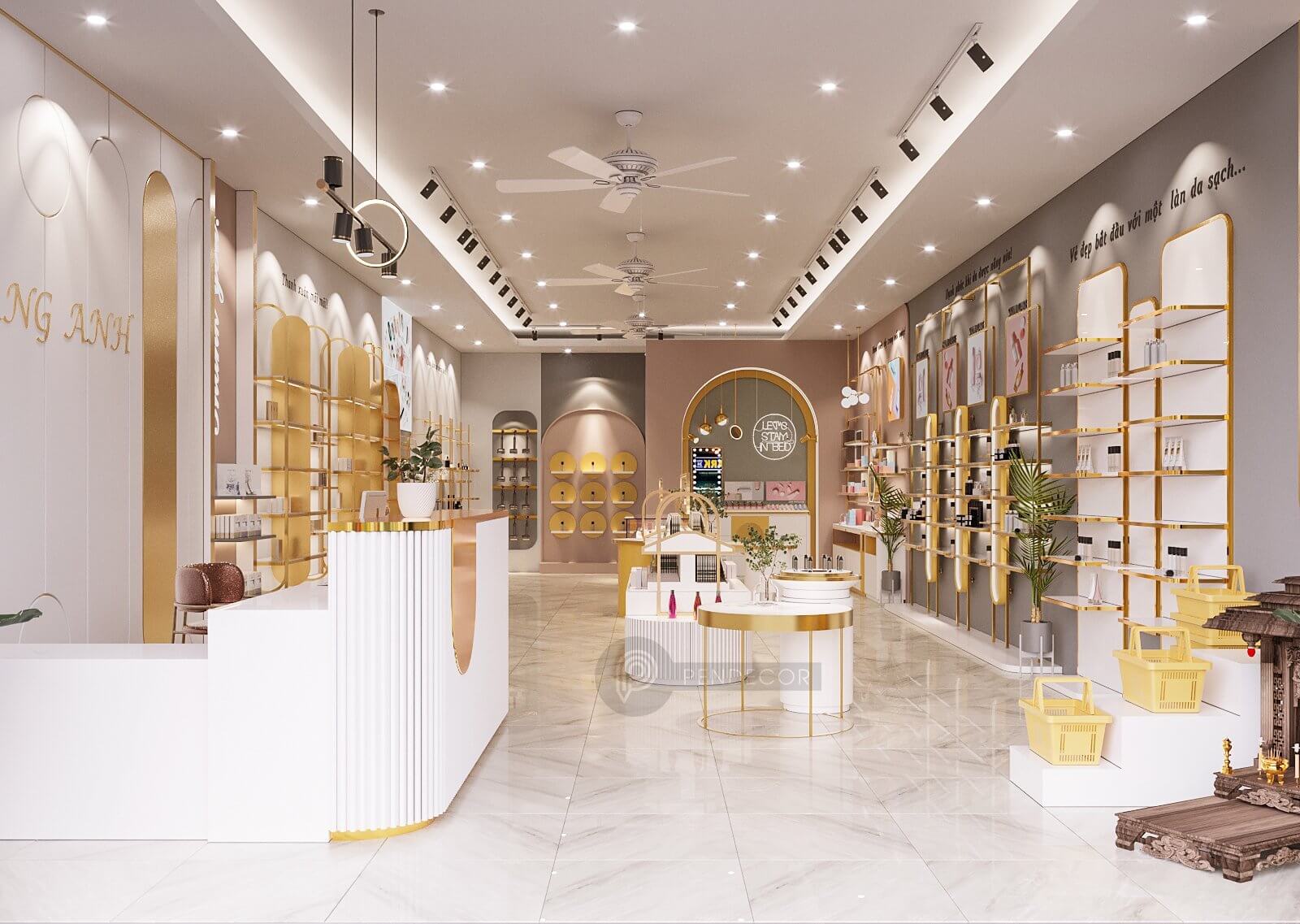 Thiết Kế Shop Mỹ Phẩm & Phụ Kiện Trang Anh