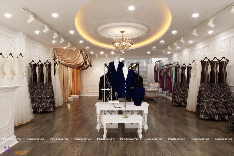 Mẫu thiết kế cửa hàng áo cưới 80m2 ĐẸP CHUYÊN NGHIỆP