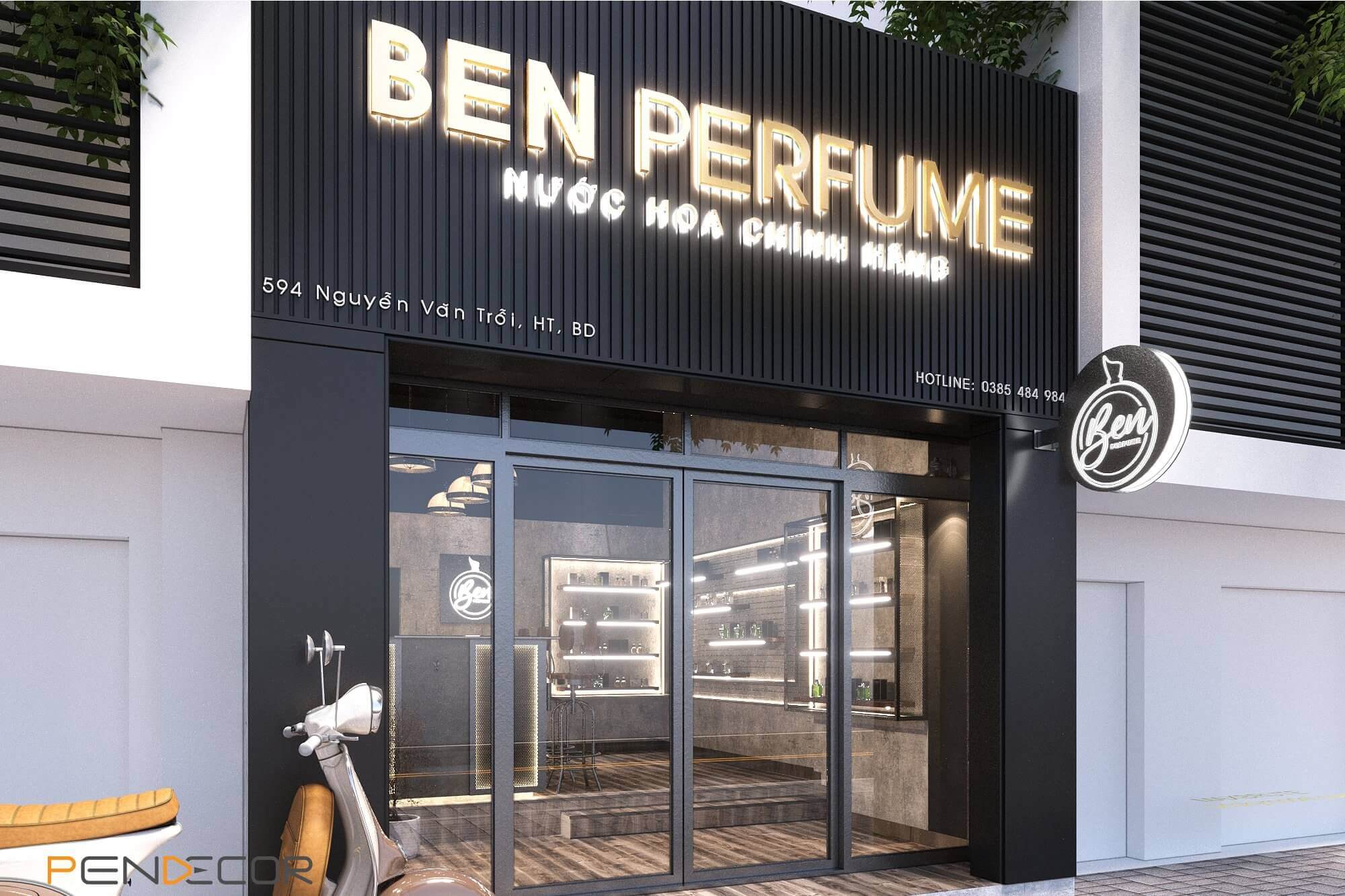 Thiết Kế Shop Nước Hoa Chính Hãng Ben Perfume