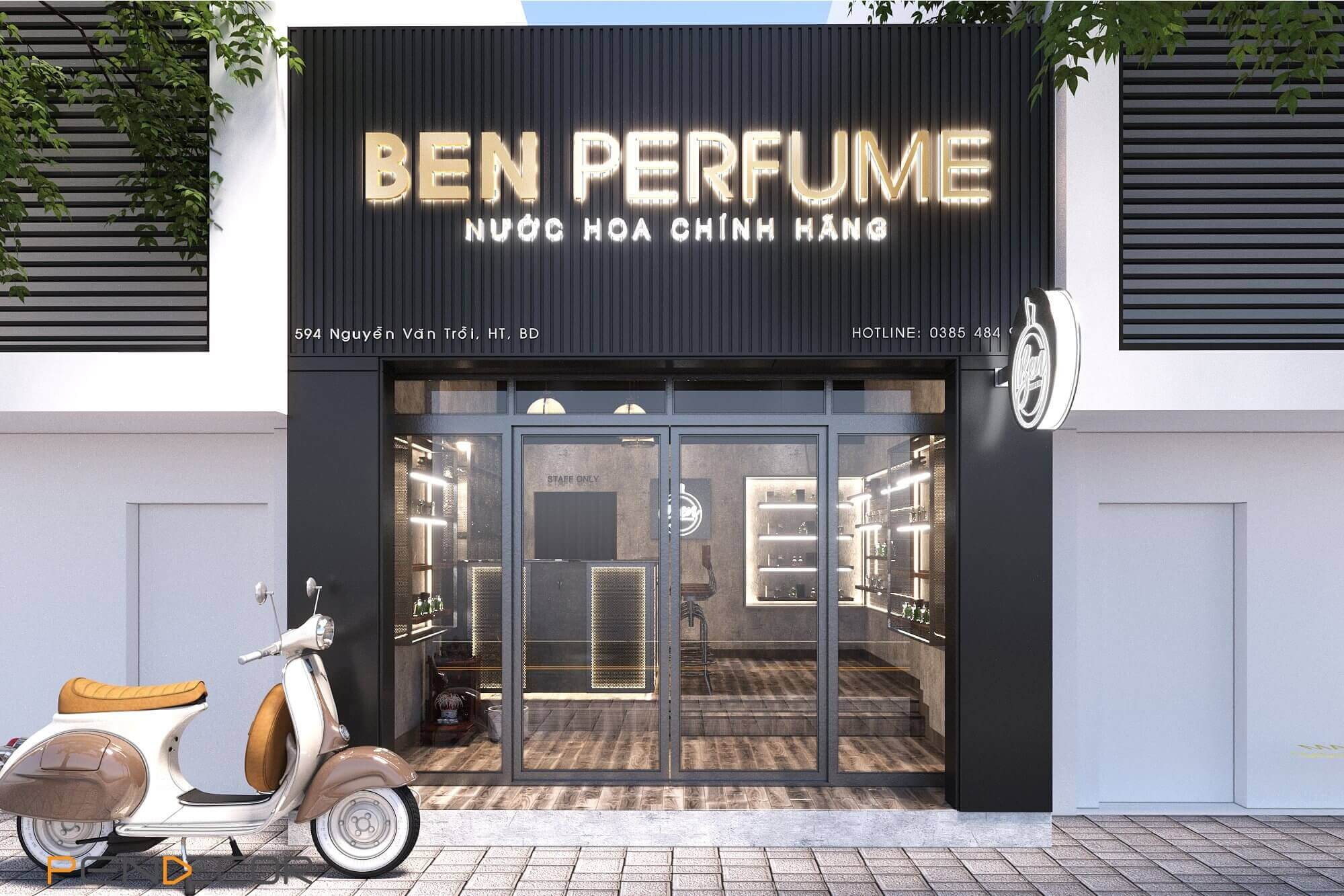 Thiết Kế Shop Nước Hoa Chính Hãng Ben Perfume