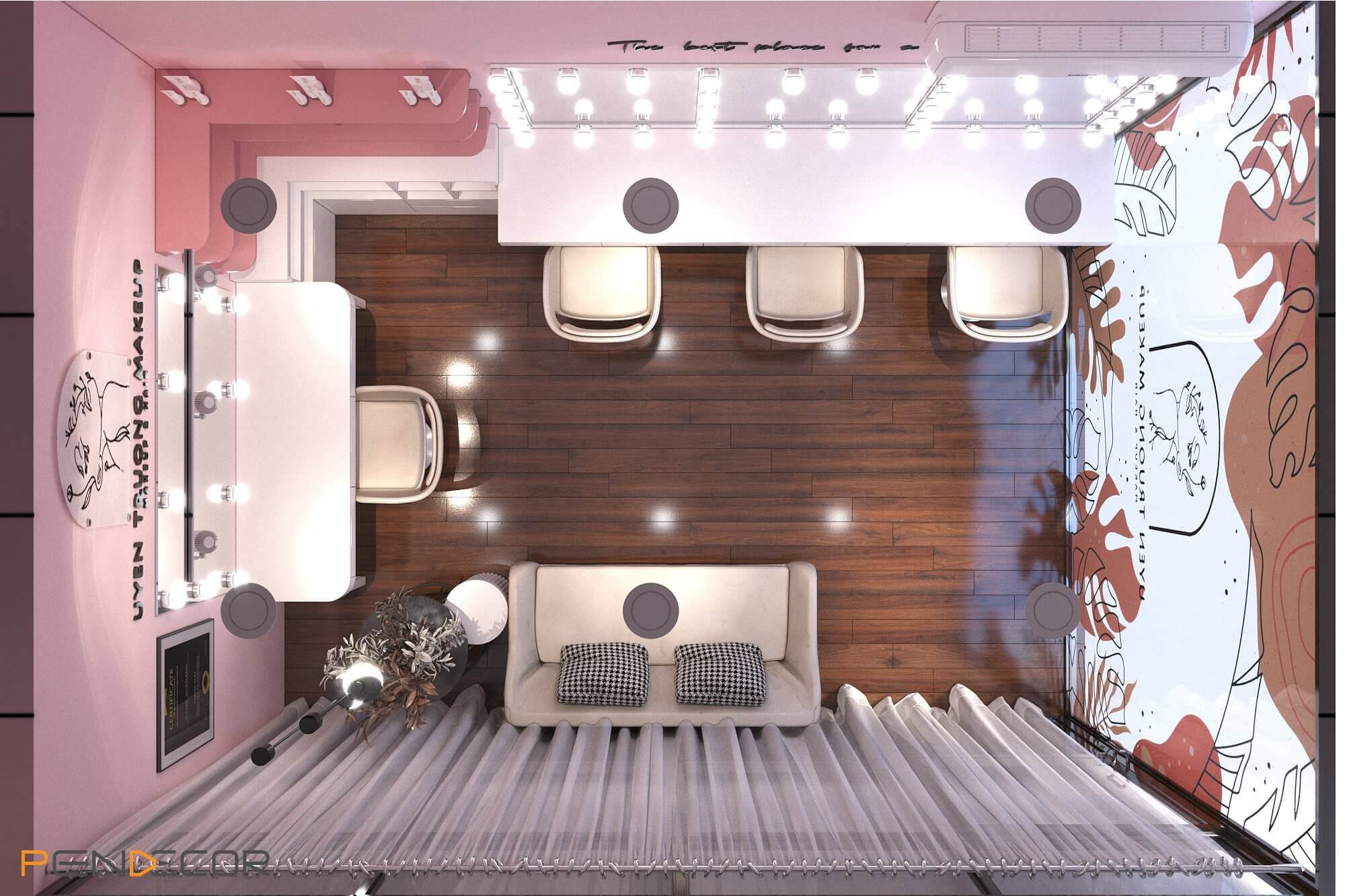 Thiết Kế Shop Make Up Uyên Trương