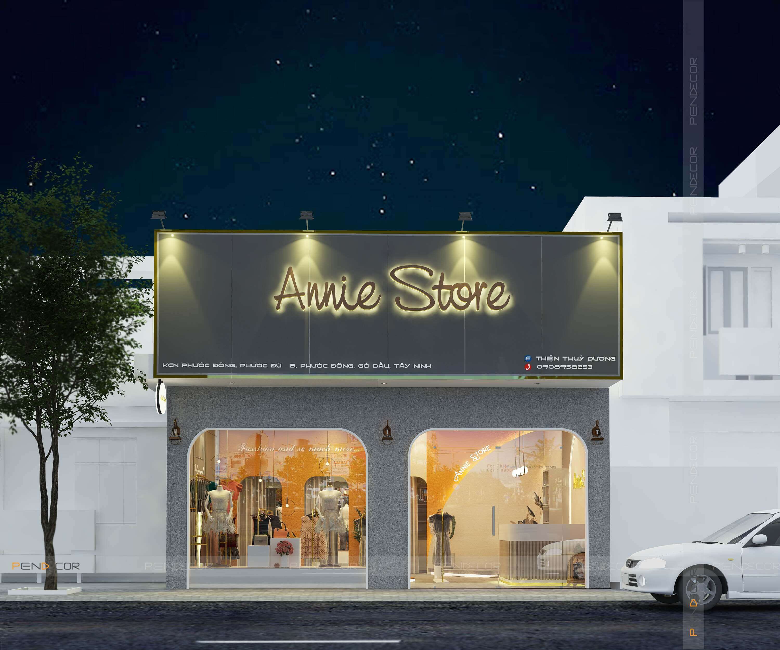 Thiết Kế Shop Thời Trang Nữ Annie Store (Mẫu 2)