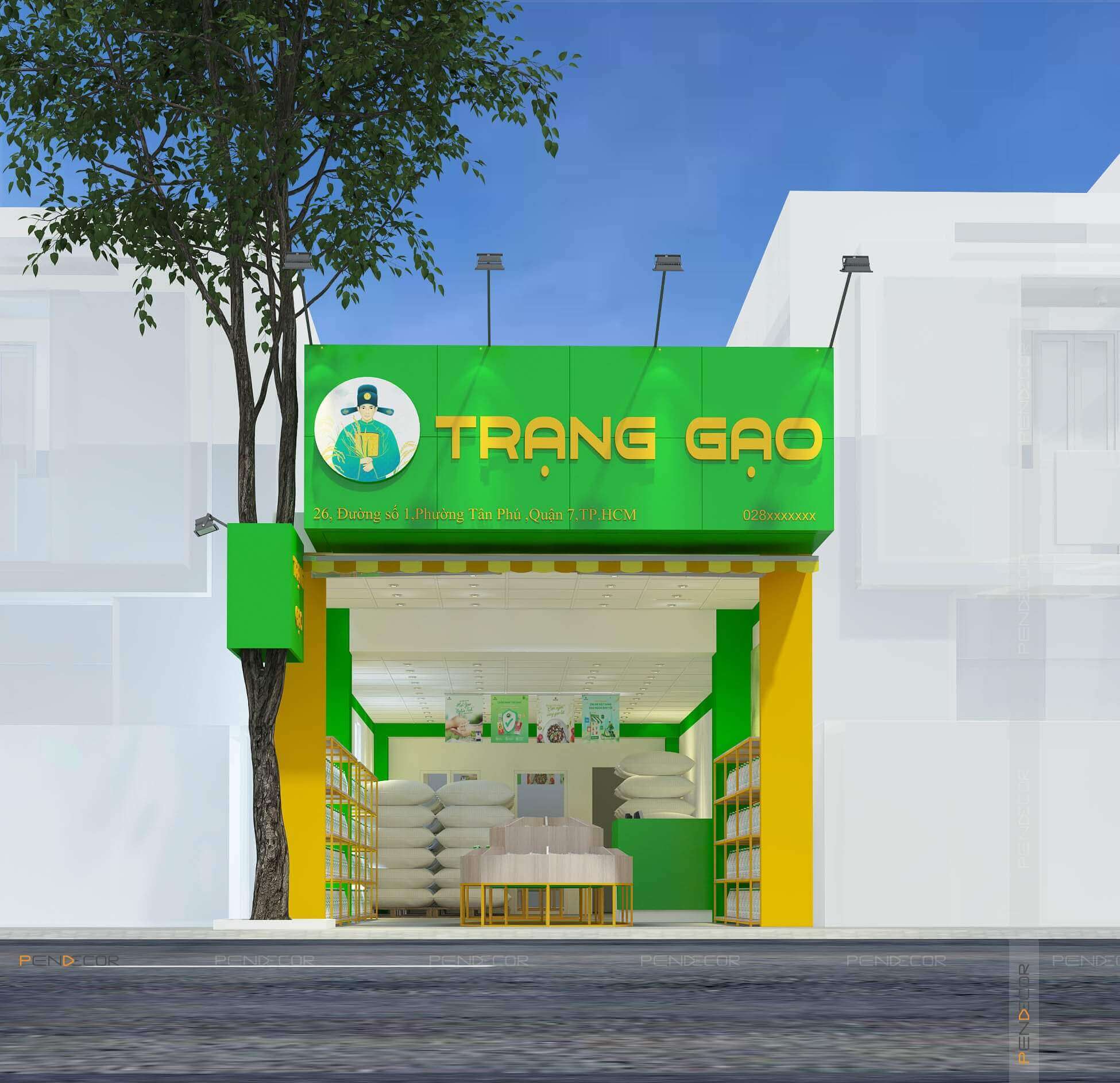 Thiết Kế và Thi Công Shop Trạng Gạo