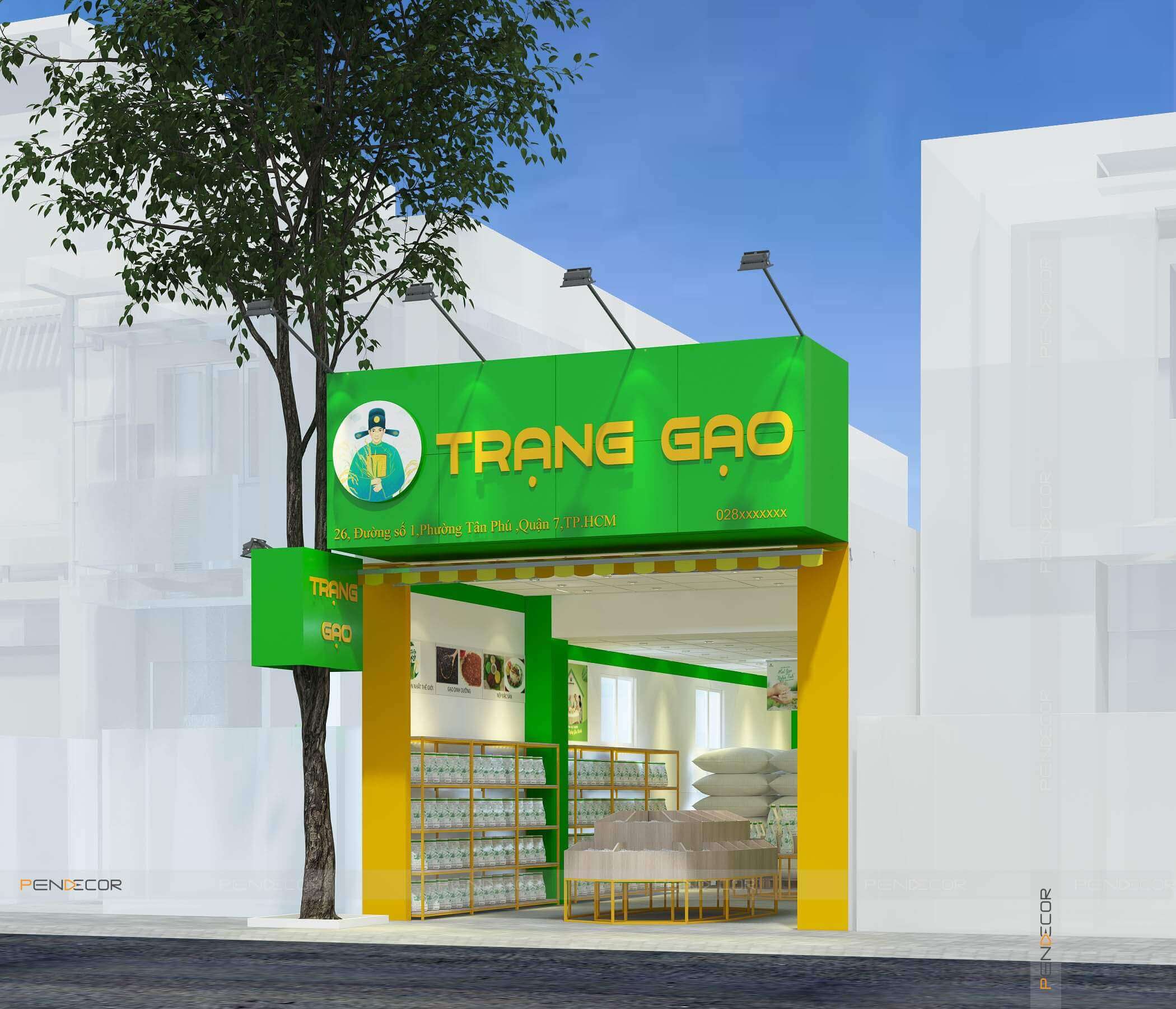 Thiết Kế và Thi Công Shop Trạng Gạo
