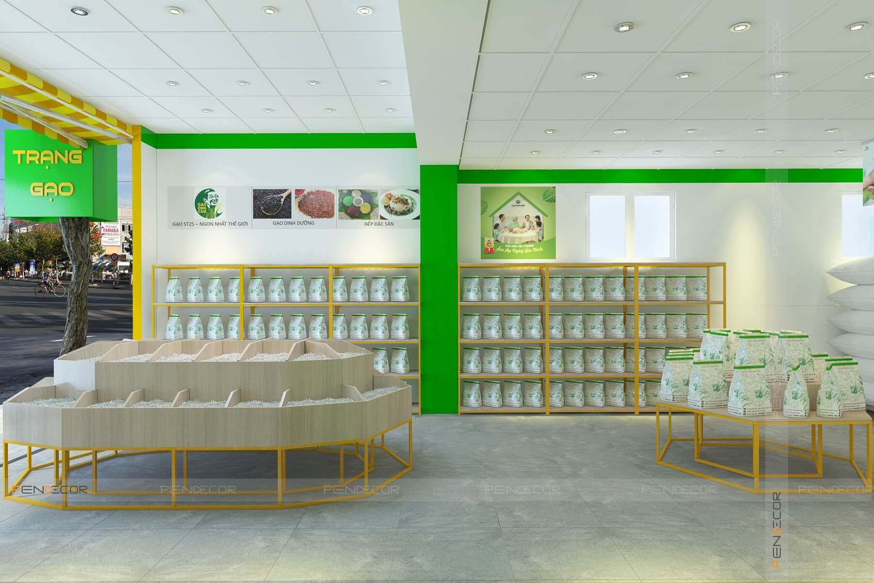 Thiết Kế và Thi Công Shop Trạng Gạo