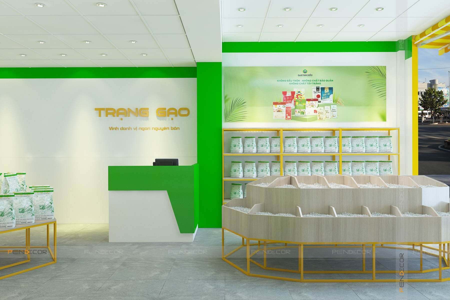 Thiết Kế và Thi Công Shop Trạng Gạo