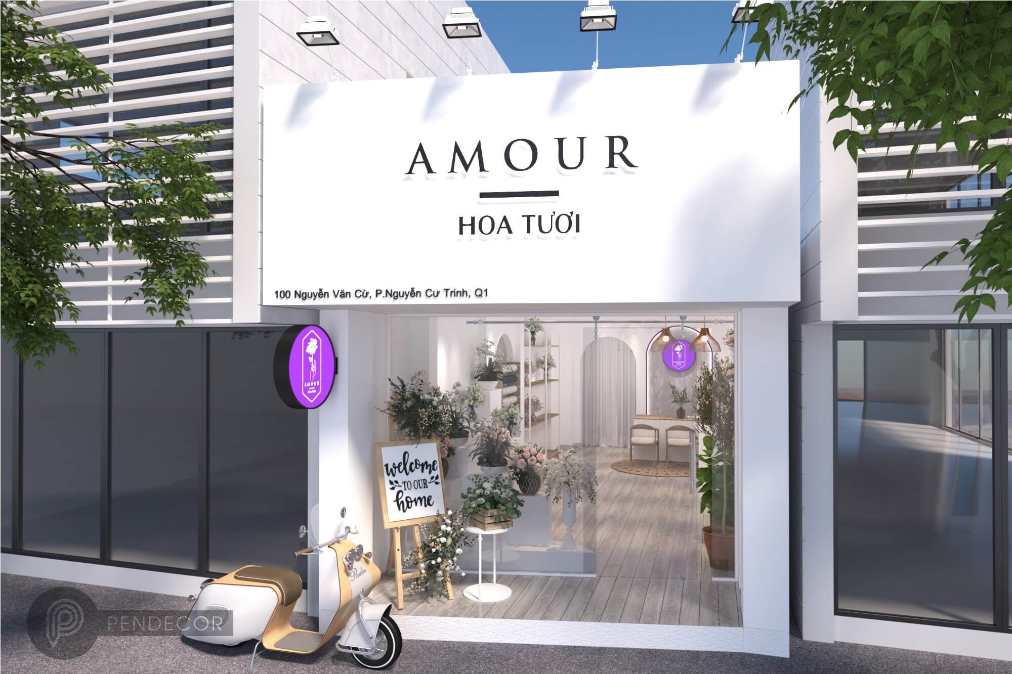 Thiết Kế Shop Hoa Tươi Amour