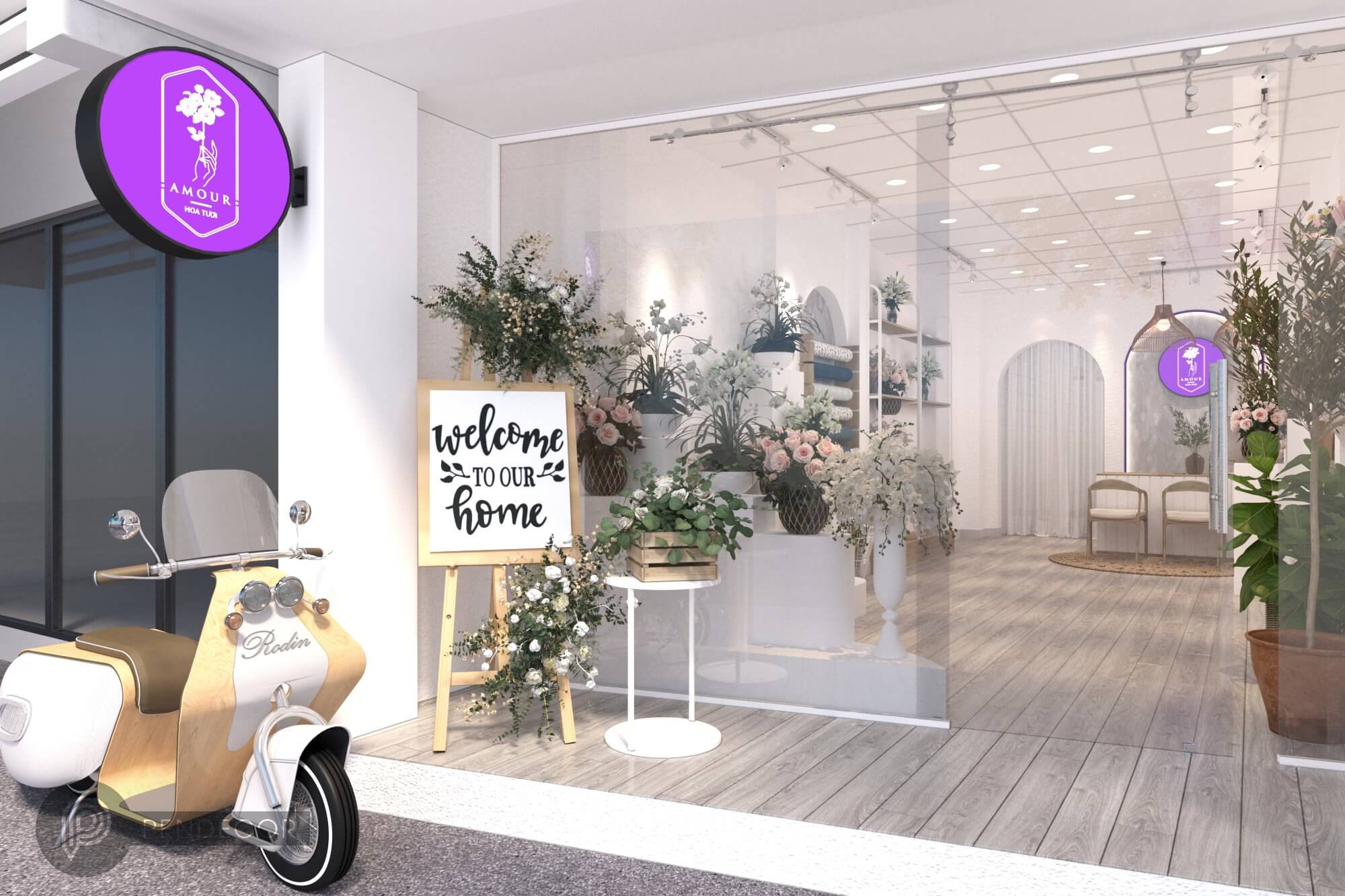 Thiết Kế Shop Hoa Tươi Amour