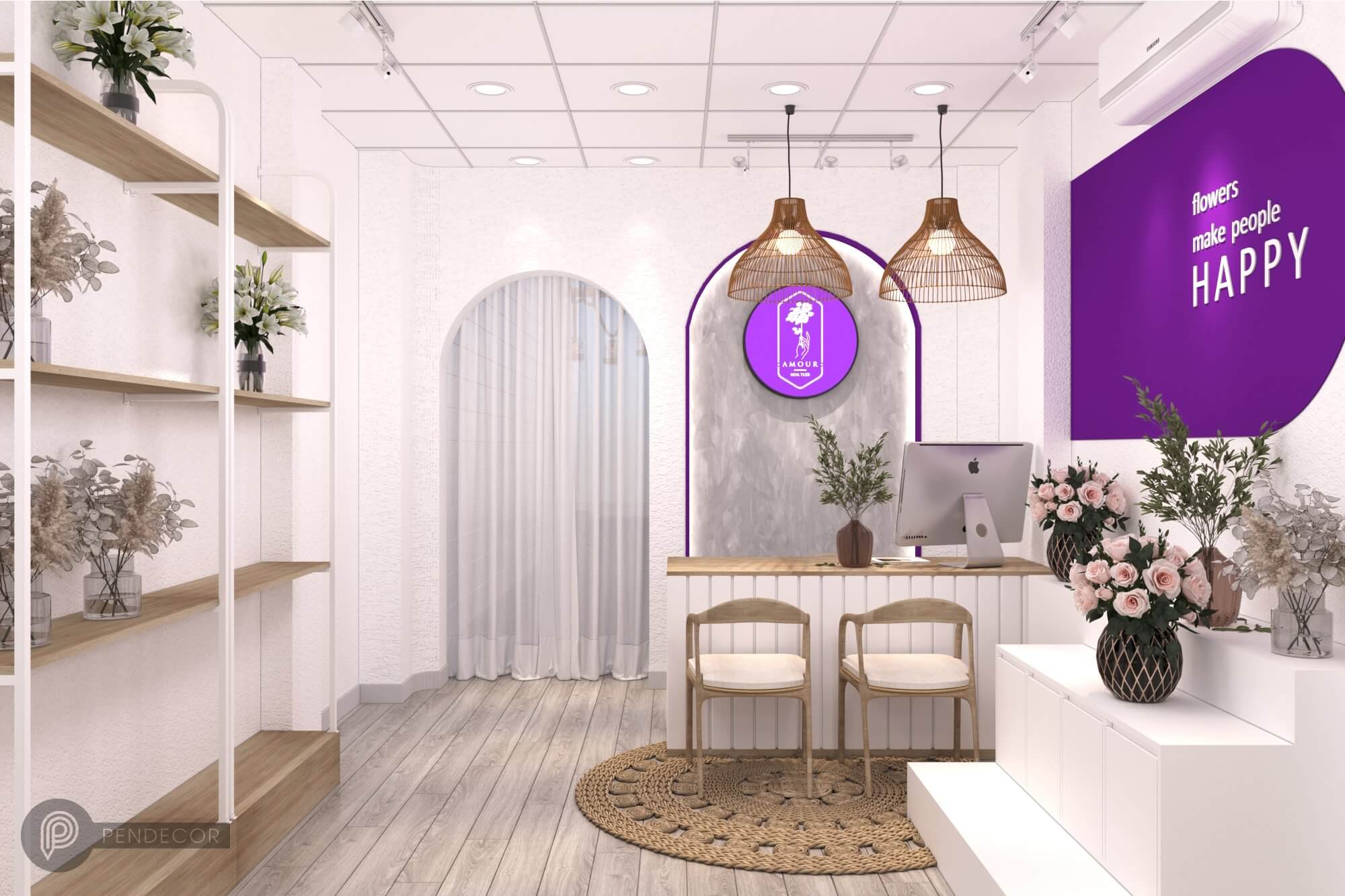 Thiết Kế Shop Hoa Tươi Amour