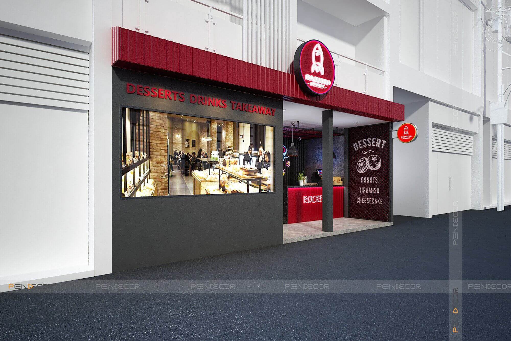Thiết Kế Cửa Hàng Bánh Rocketto Desserts