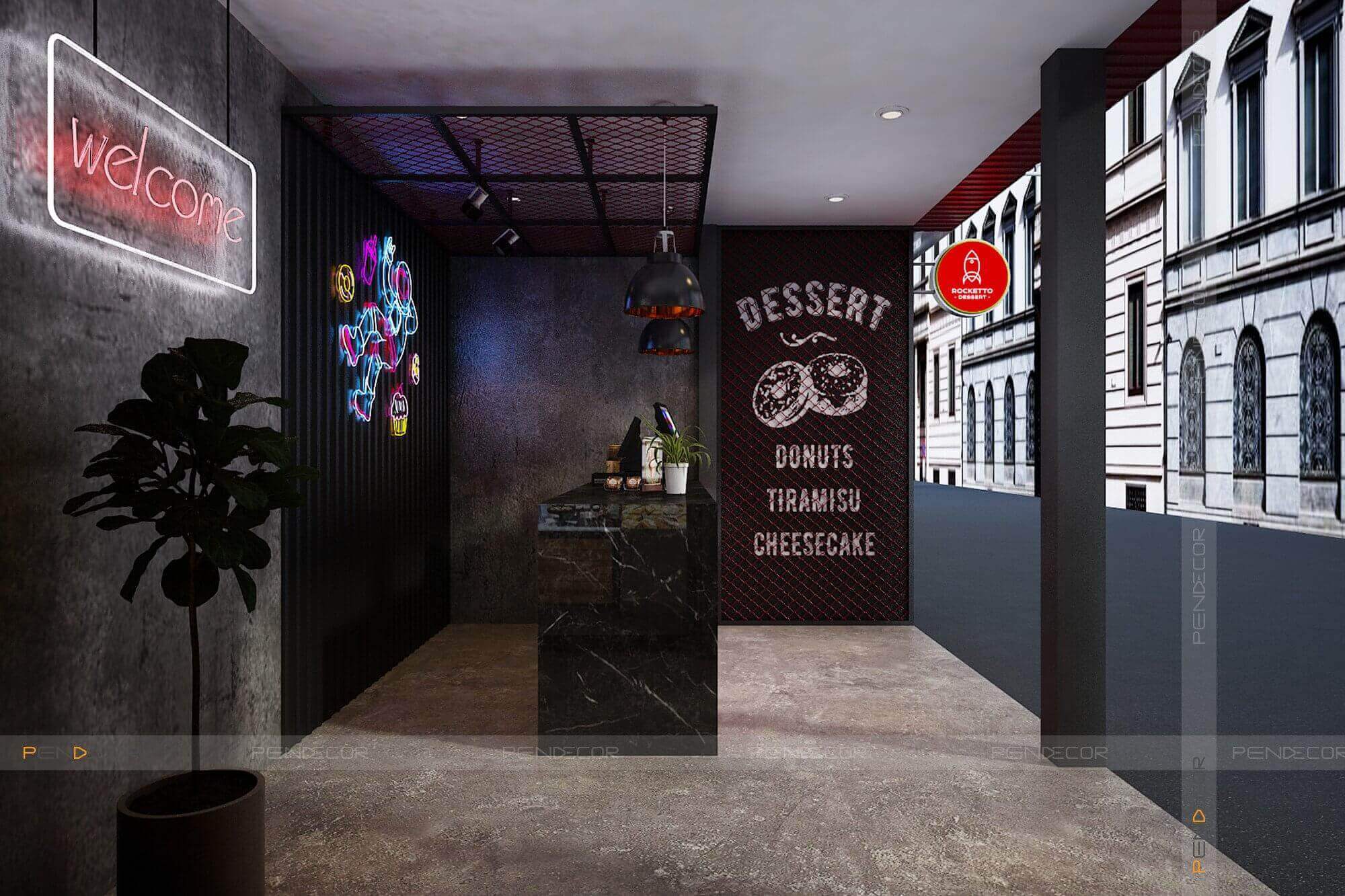 Thiết Kế Cửa Hàng Bánh Rocketto Desserts