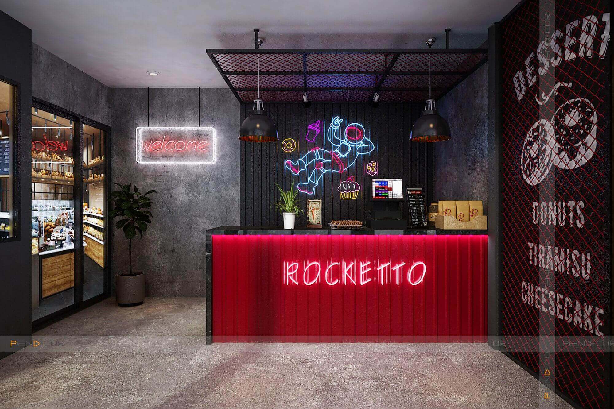 Thiết Kế Cửa Hàng Bánh Rocketto Desserts