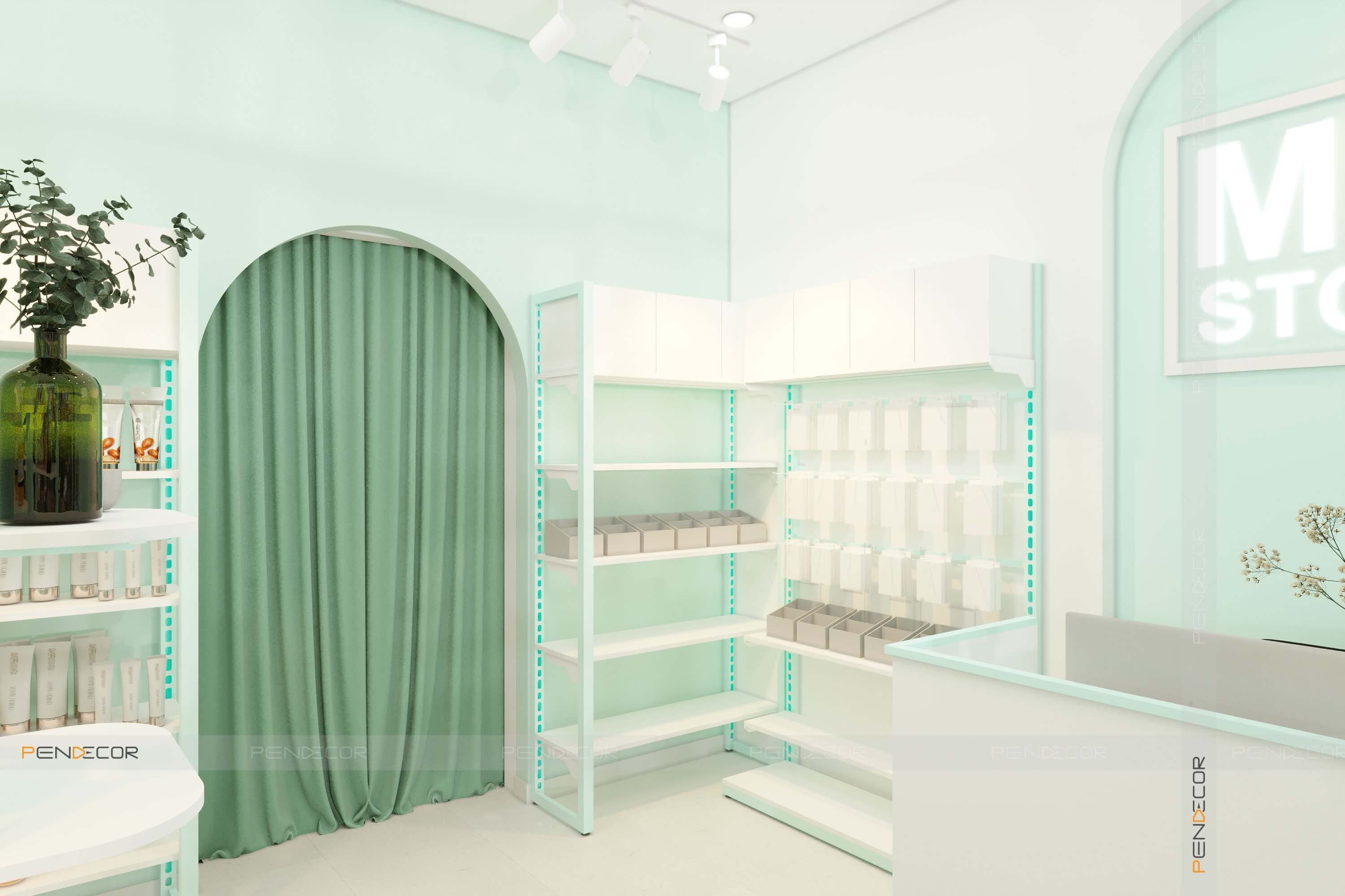 Thiết Kế Shop Mỹ Phẩm Mei Store