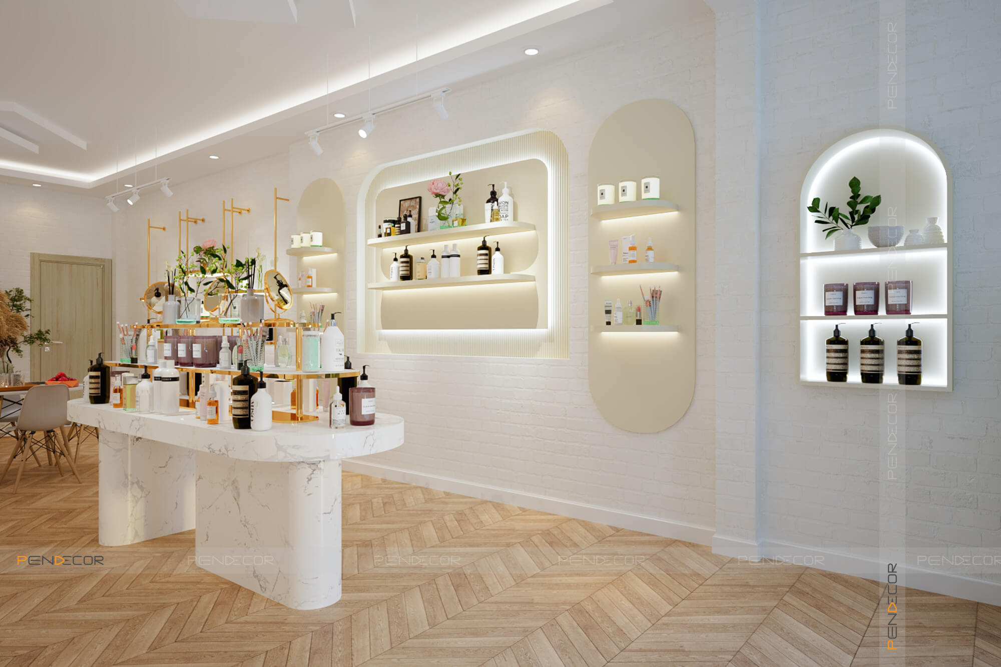 Thiết Kế Shop Tinh Dầu và Mỹ Phẩm Pure