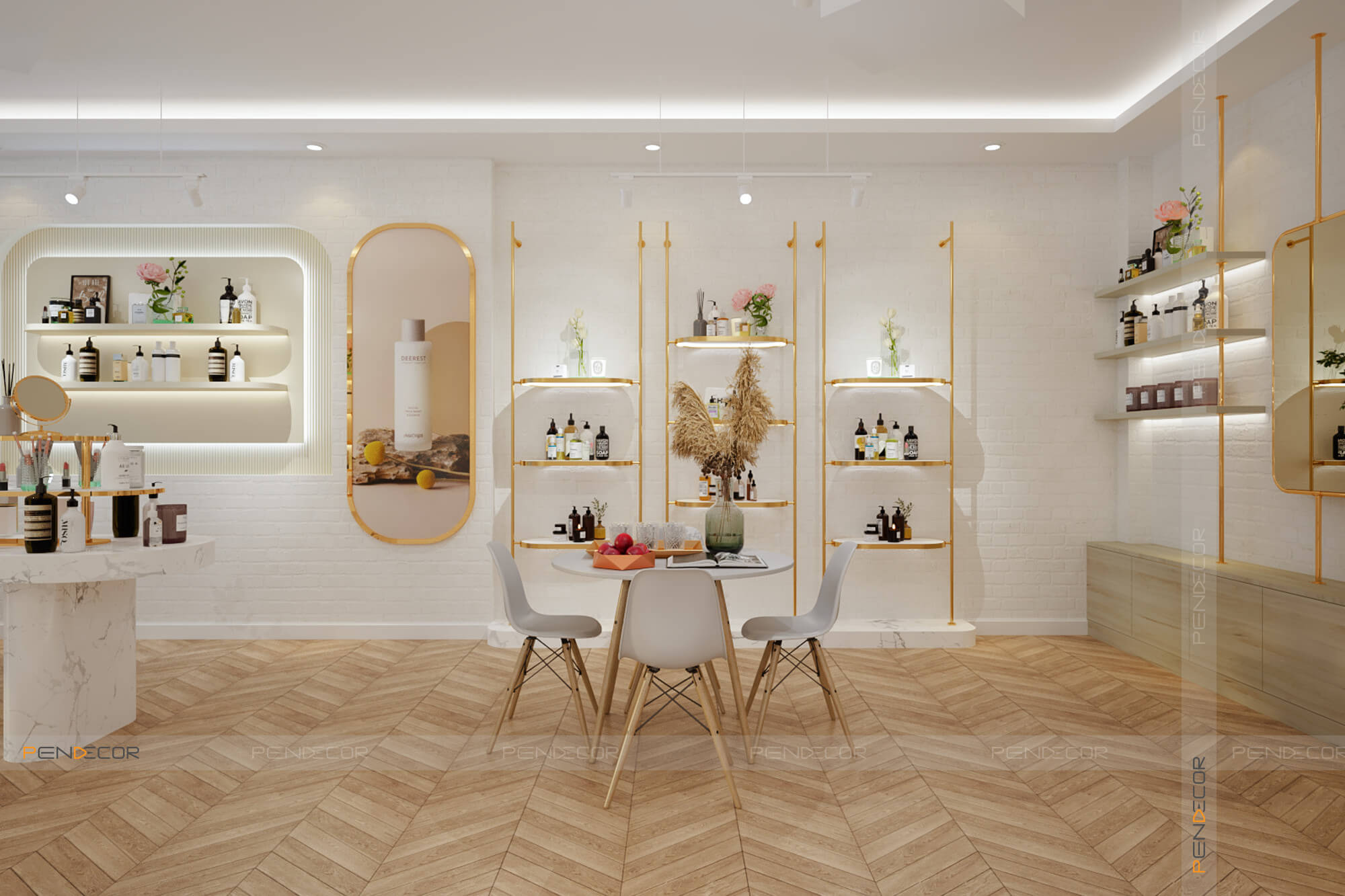 Thiết Kế Shop Tinh Dầu và Mỹ Phẩm Pure