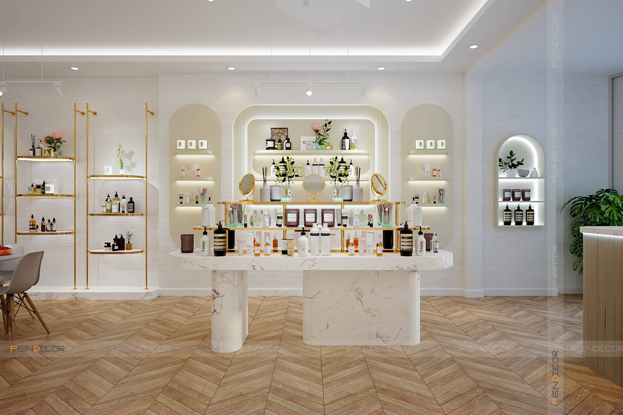 Thiết Kế Shop Tinh Dầu và Mỹ Phẩm Pure