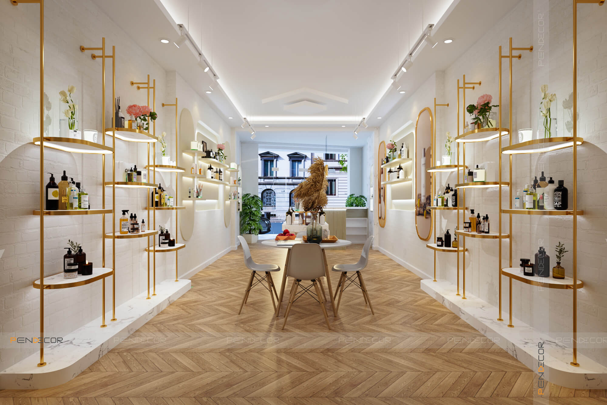 Thiết Kế Shop Tinh Dầu và Mỹ Phẩm Pure