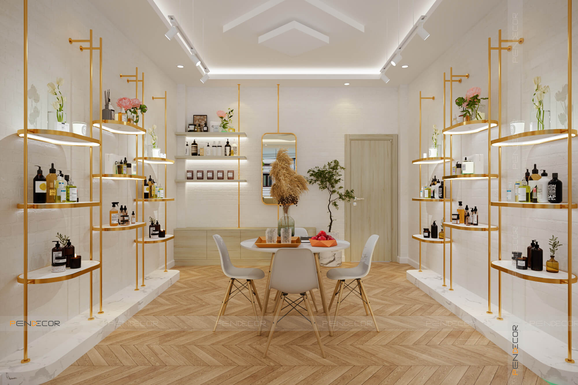 Thiết Kế Shop Tinh Dầu và Mỹ Phẩm Pure